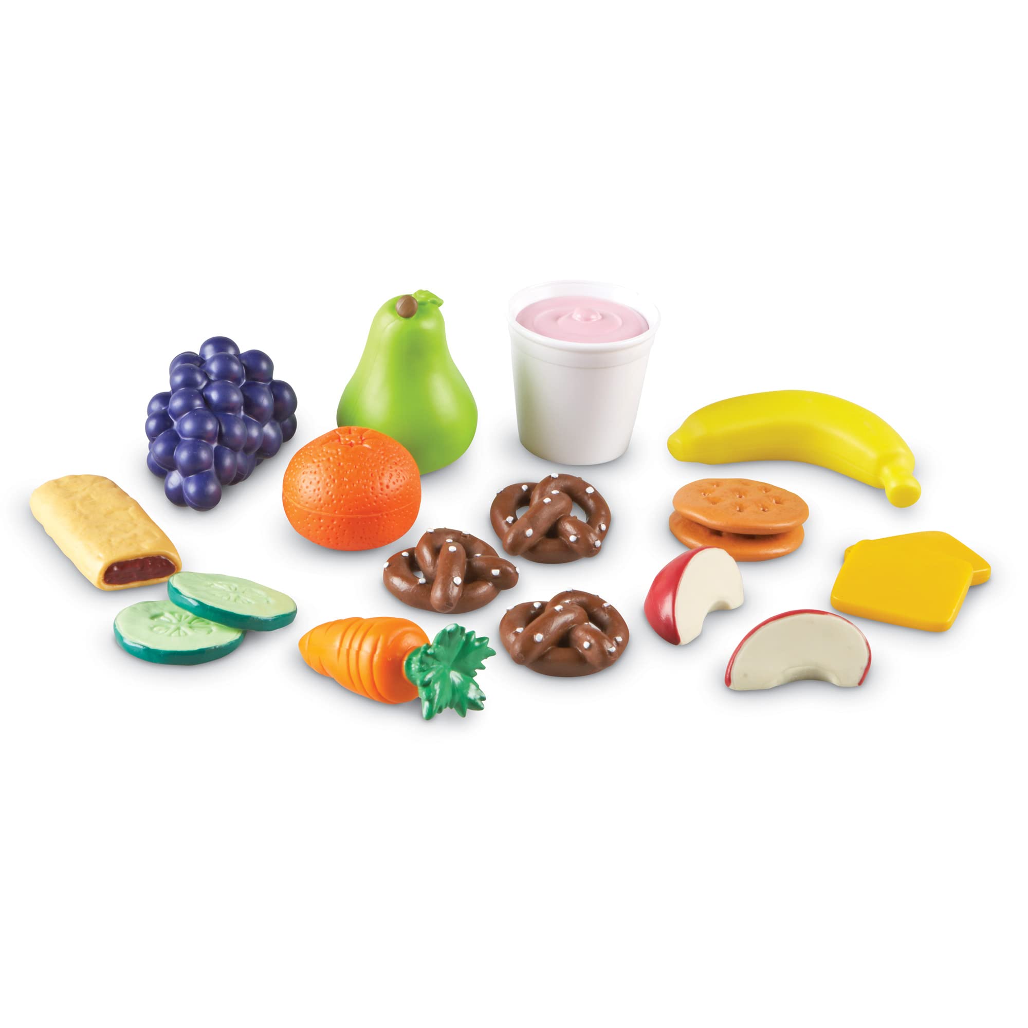Learning Resources New Sprouts Healthy Snack Set - 18+ Months Pretend Play Food for Toddlers, Preschool Learning & Kitchen Play Toys - Perfect for Role-Playing, Early Childhood Development & Social Skills Practice