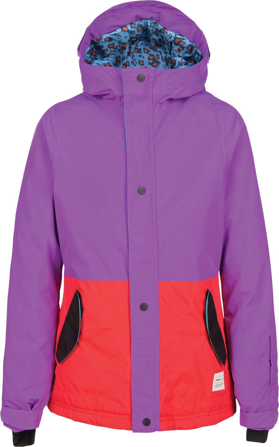 O'Neill Girls Flare Jacket - Grape Soda Color, Size 12 | Waterproof Windbreaker for Outdoor Activities, School & Winter Sports