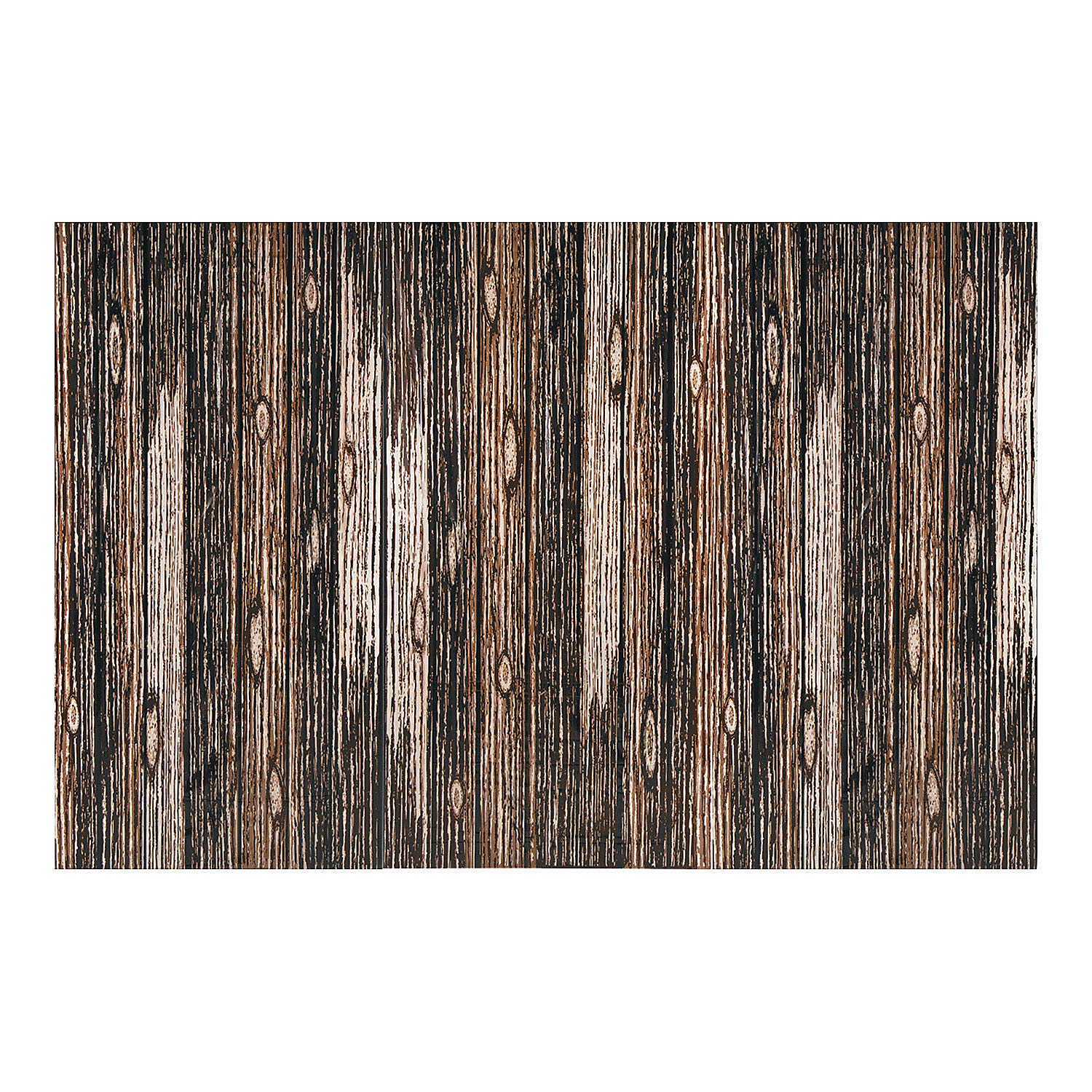 Wood Plank Backdrop Banner Set - 3pc Party & Wall Decor for Events
