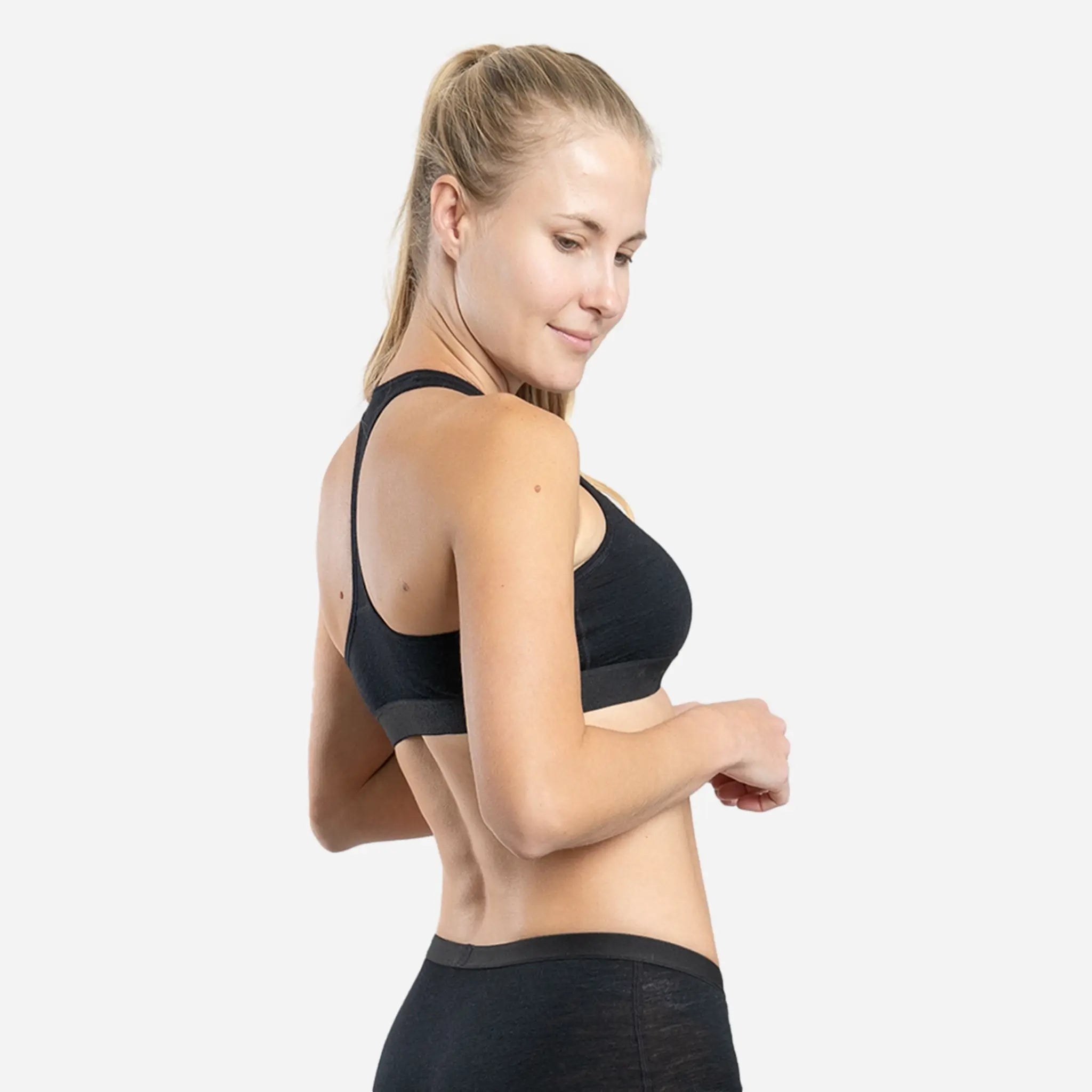 Ultralight Women's Alpaca Wool Sports Bra - 160 GSM - Perfect for Yoga, Running & Outdoor Activities