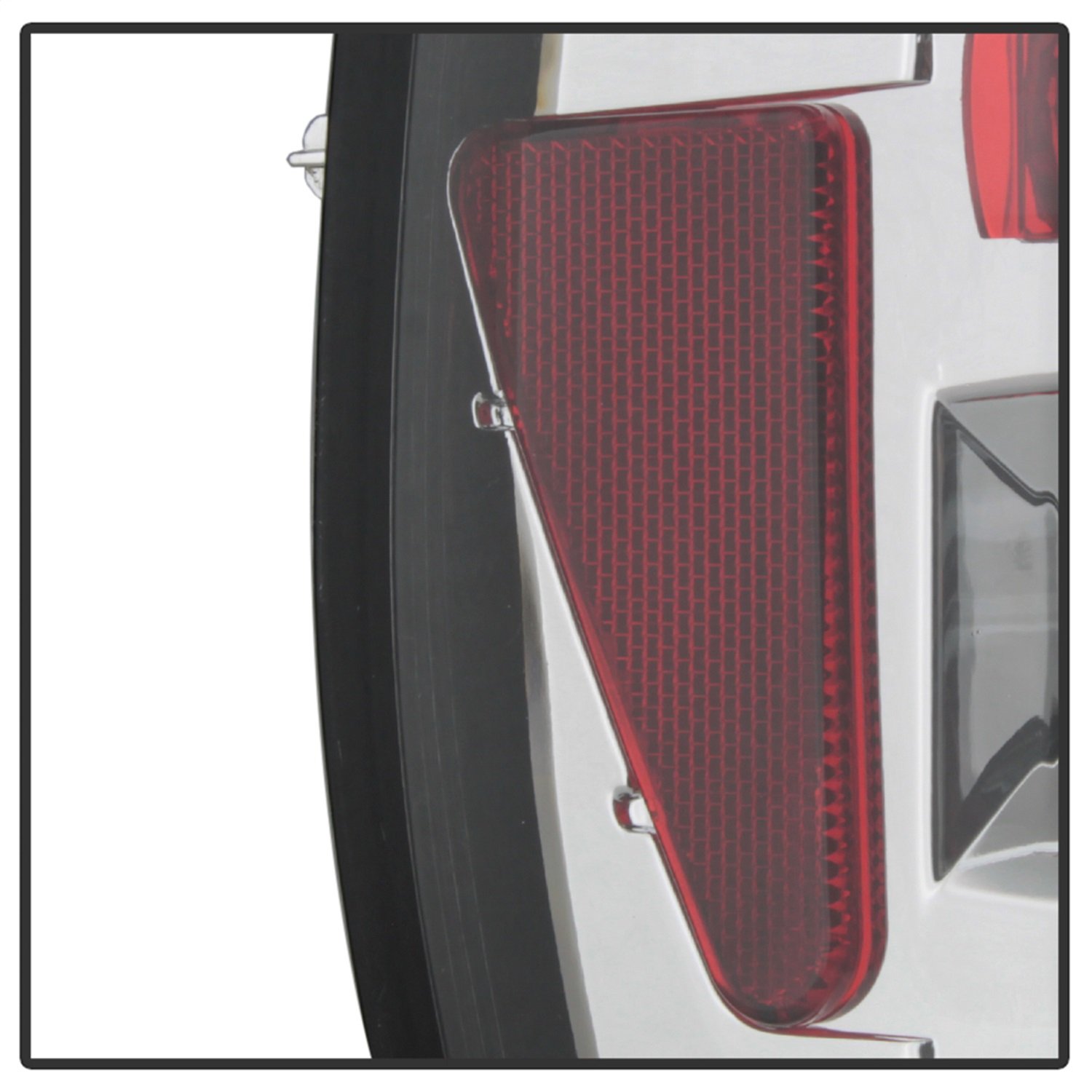 Spyder Auto 5001429 Euro Style Tail Lights - Chrome/Clear LED Brake Lights for BMW, Mercedes, Audi - Enhances Visibility & Style for Night Driving & Car Shows