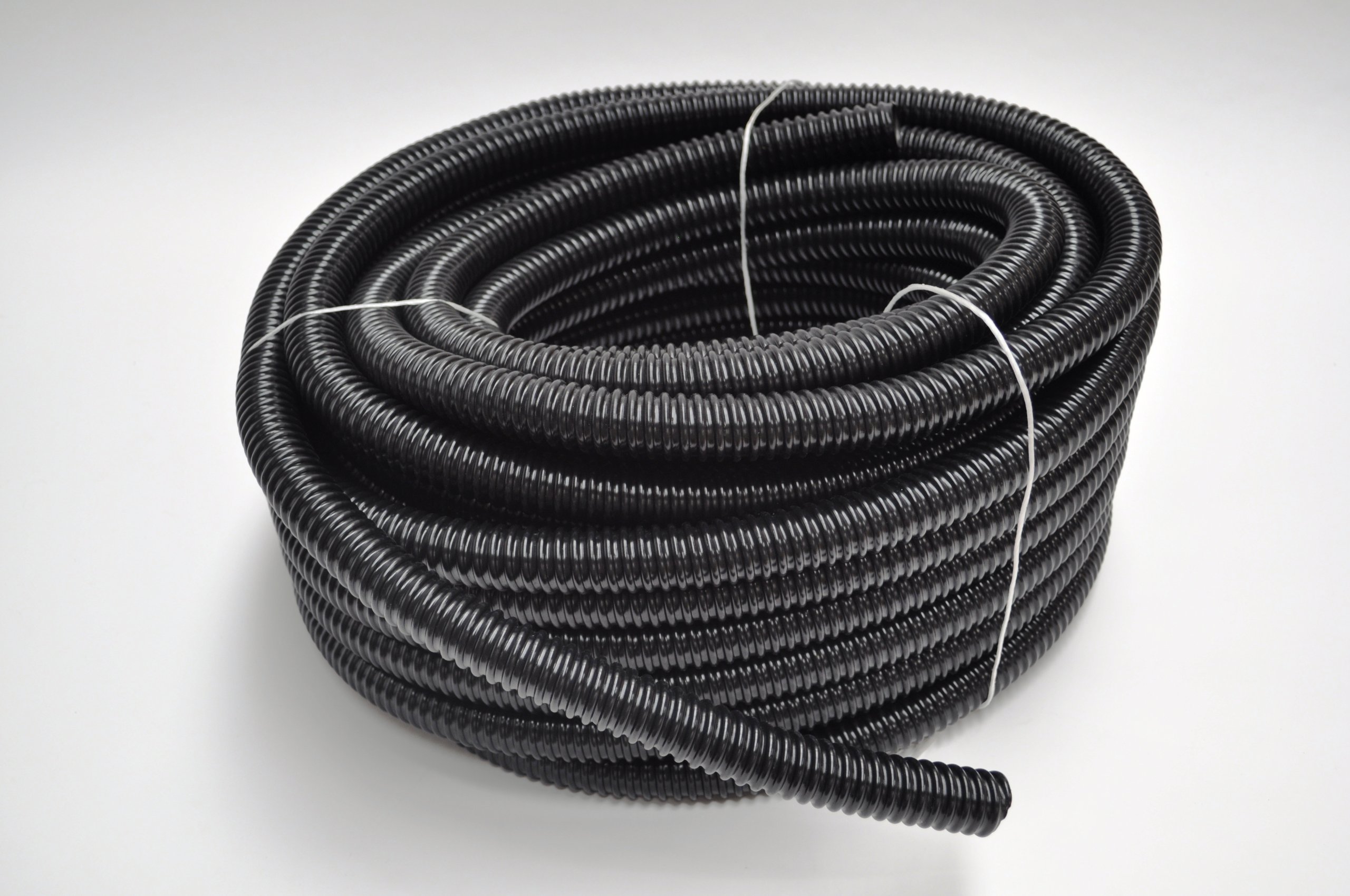 1 Inch (25mm) Black Pond Hose - 98 Foot Roll - Heavy Duty Flexible Water Hose for Ponds, Fountains & Irrigation | Outdoor Garden & Lawn Use
