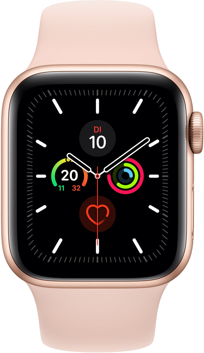Refurbished Apple Watch Series 5 GPS + Cellular 44mm - Like New Condition | Smartwatch for Fitness Tracking, Notifications & Calls | Perfect for Workouts, Daily Wear & Tech Enthusiasts