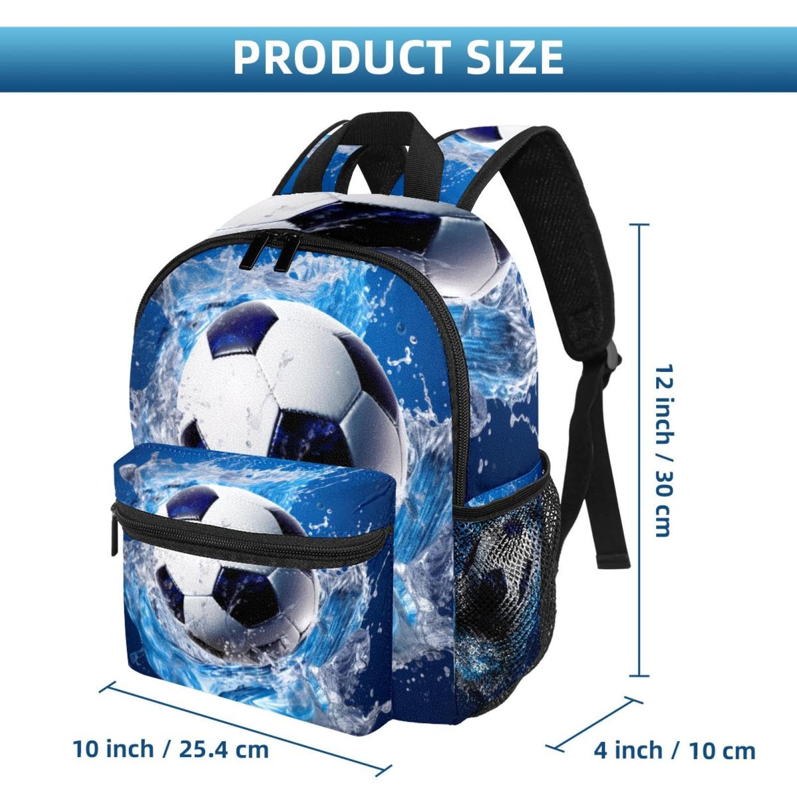 Premium Travel & Work Backpack - Waterproof Blue Ocean Design for Men & Women | Perfect for Commuting, Hiking, Gym & Business Trips
