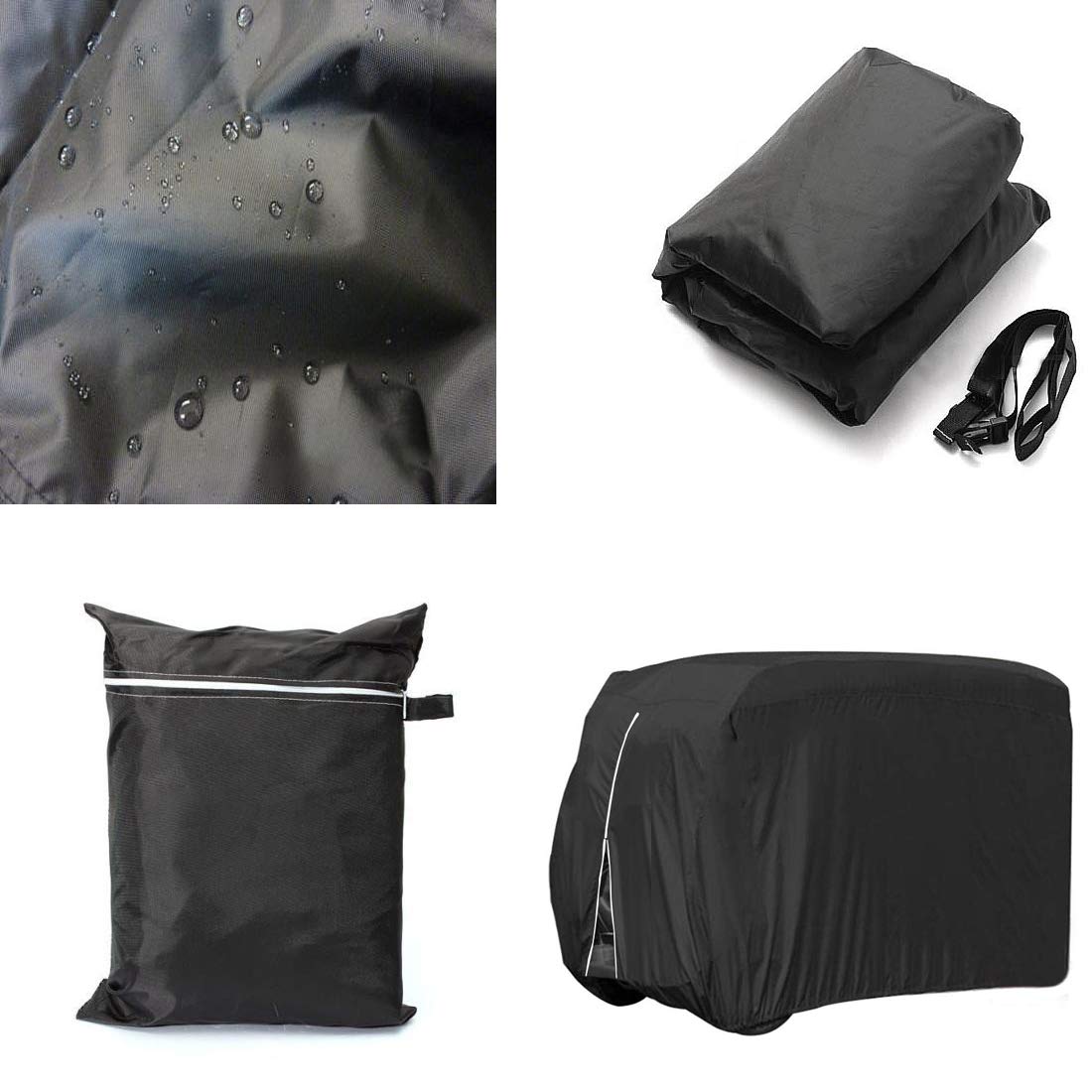Waterproof Golf Cart Cover for EZ GO, Club Car & Yamaha - 111x63x66 Inches All-Weather Protection, Dust Proof, UV Resistant - Perfect for Outdoor Storage, Winter Protection & Golf Course Use