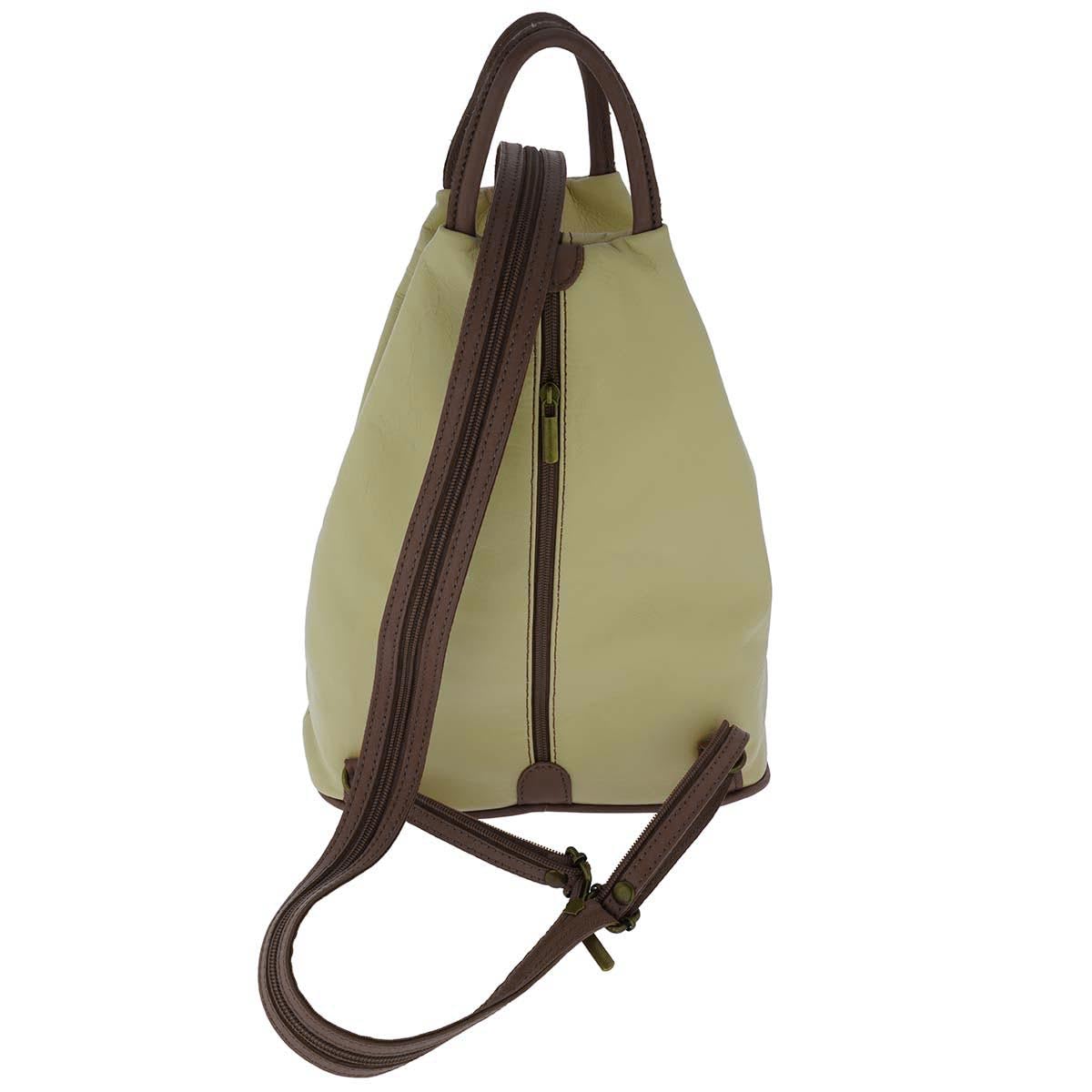 Genuine Italian Leather Women's Backpack - Stylish Top Handle Shoulder Bag & Purse for Work, Travel & Everyday Use