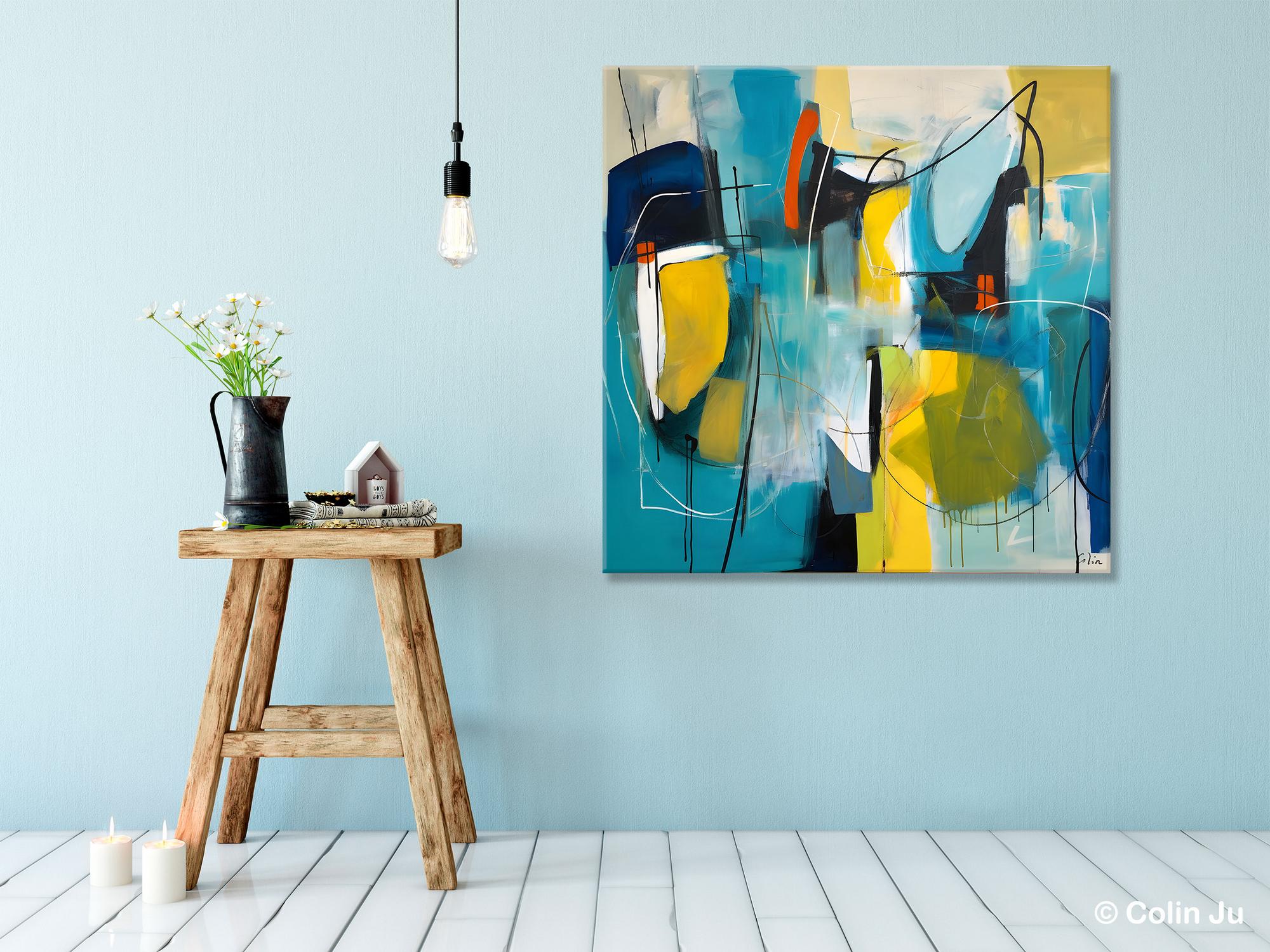 Extra Large Contemporary Abstract Acrylic Painting - Modern Canvas Wall Art for Living Room Decor | Original Handmade Artwork for Home & Office