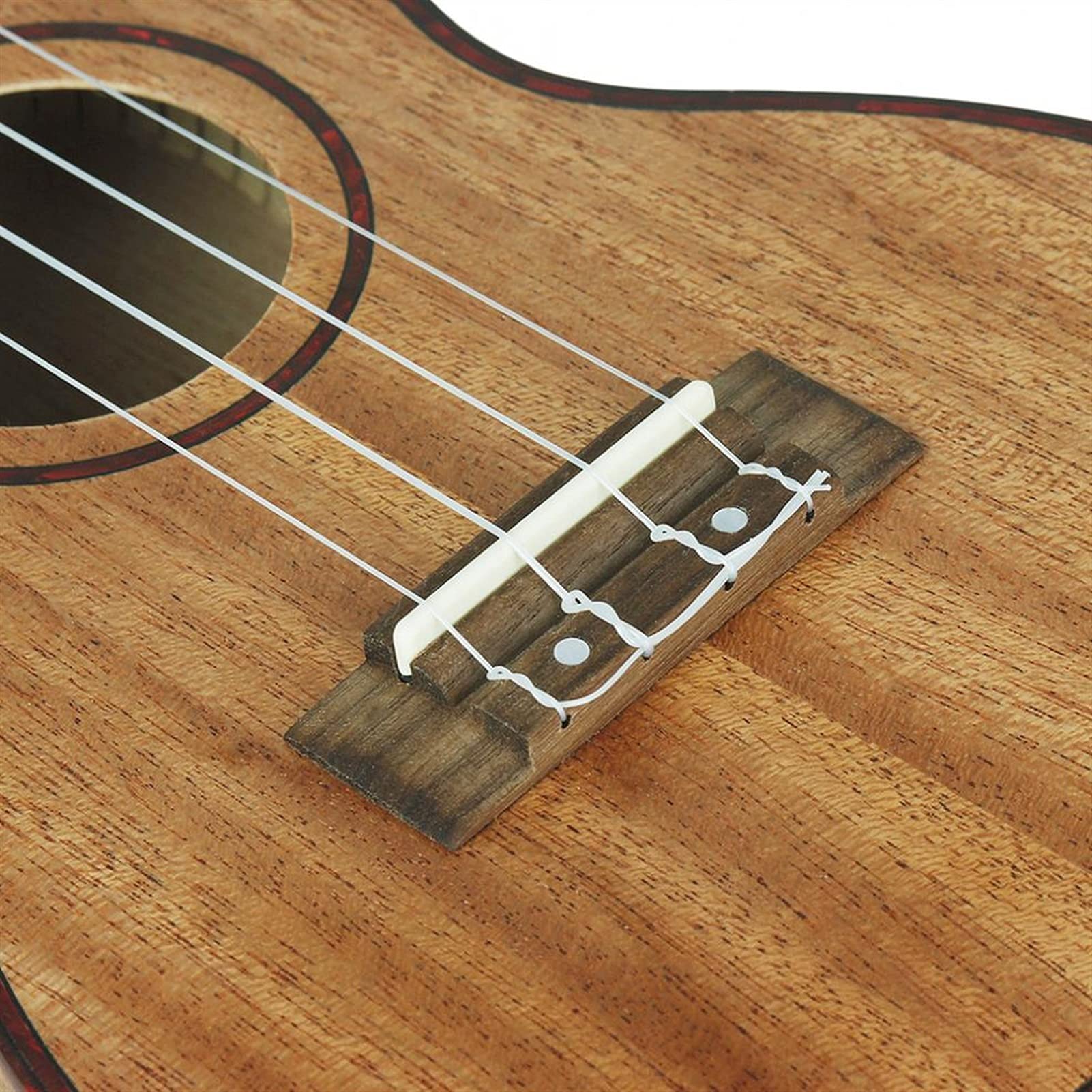24 Inch Professional Electroacoustic Ukulele with Abalone Shell Edge - 18 Fret 4-String Hawaiian Guitar with Built-in EQ Pickup - Perfect for Concert, Stage Performance & Home Practice