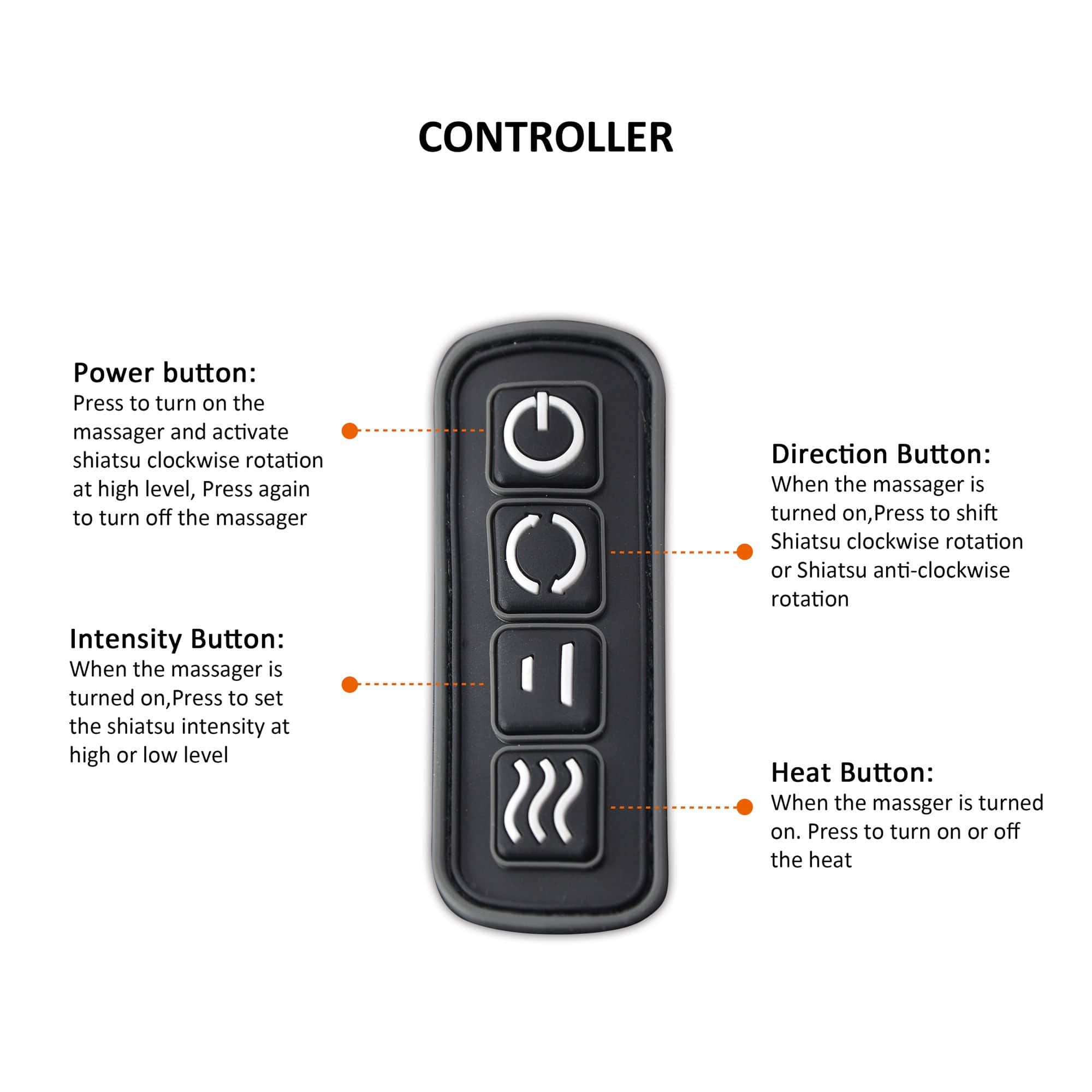 Snailax Cordless Neck and Back Massager with 3D Roller - Shiatsu Deep Tissue Massage for Shoulder Pain Relief - Perfect for Home, Office, and Car Use - Model 632NC