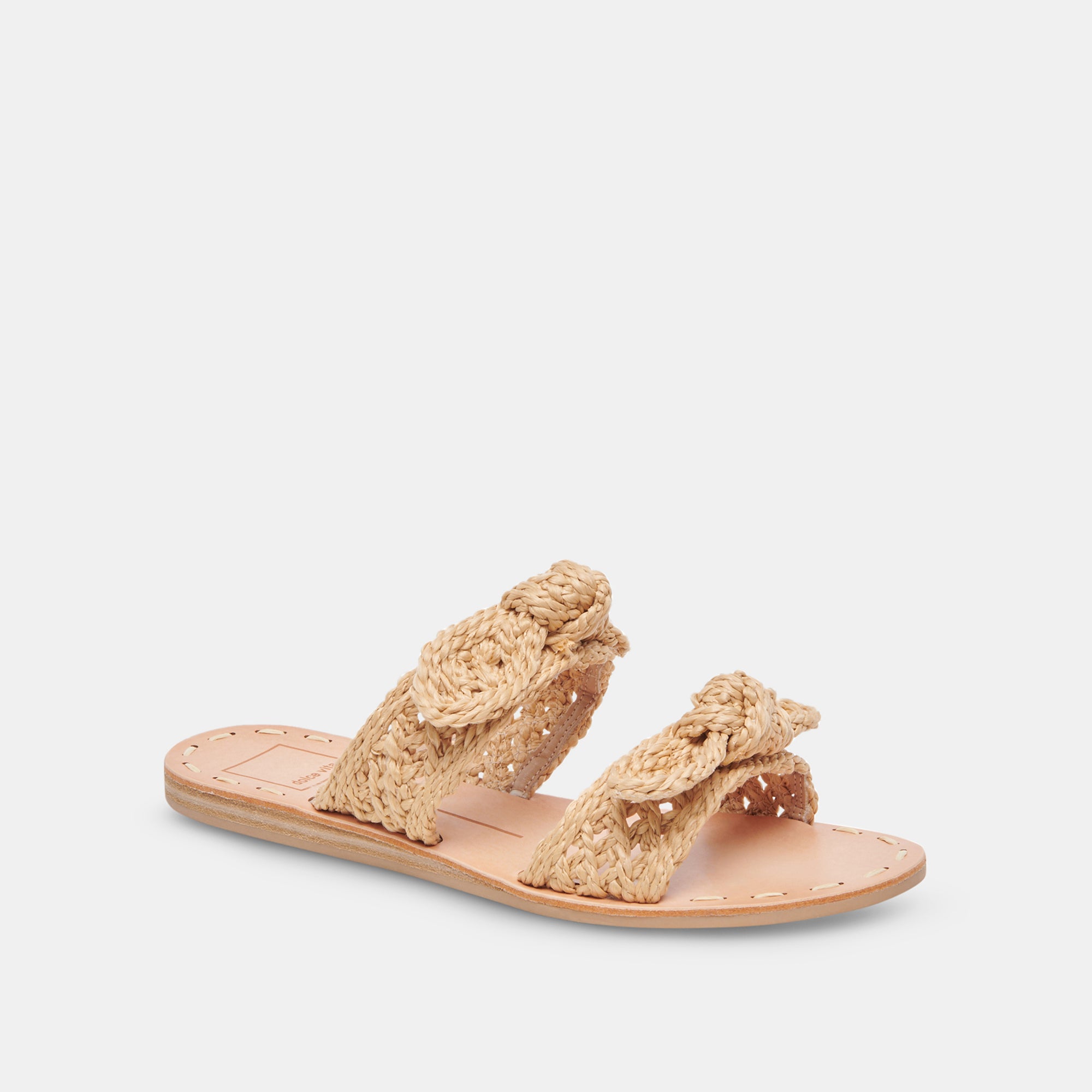 DINAH WIDE SANDALS LT NATURAL RAFFIA - Comfortable Women's Summer Sandals for Beach, Vacation & Casual Outings