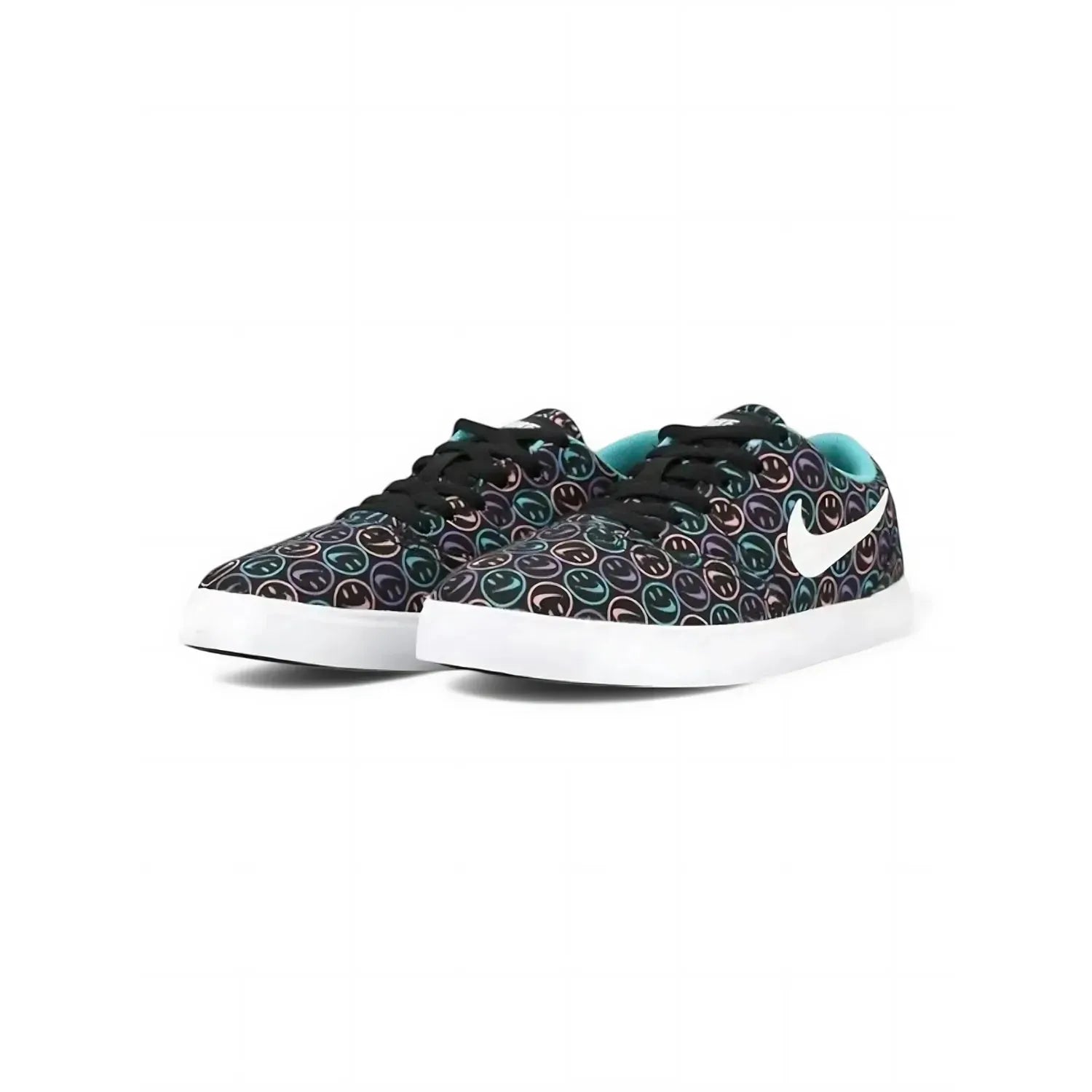 Nike SB Check Canvas NK Day GS Sneakers - Black & Multicolor for Skateboarding & Casual Wear