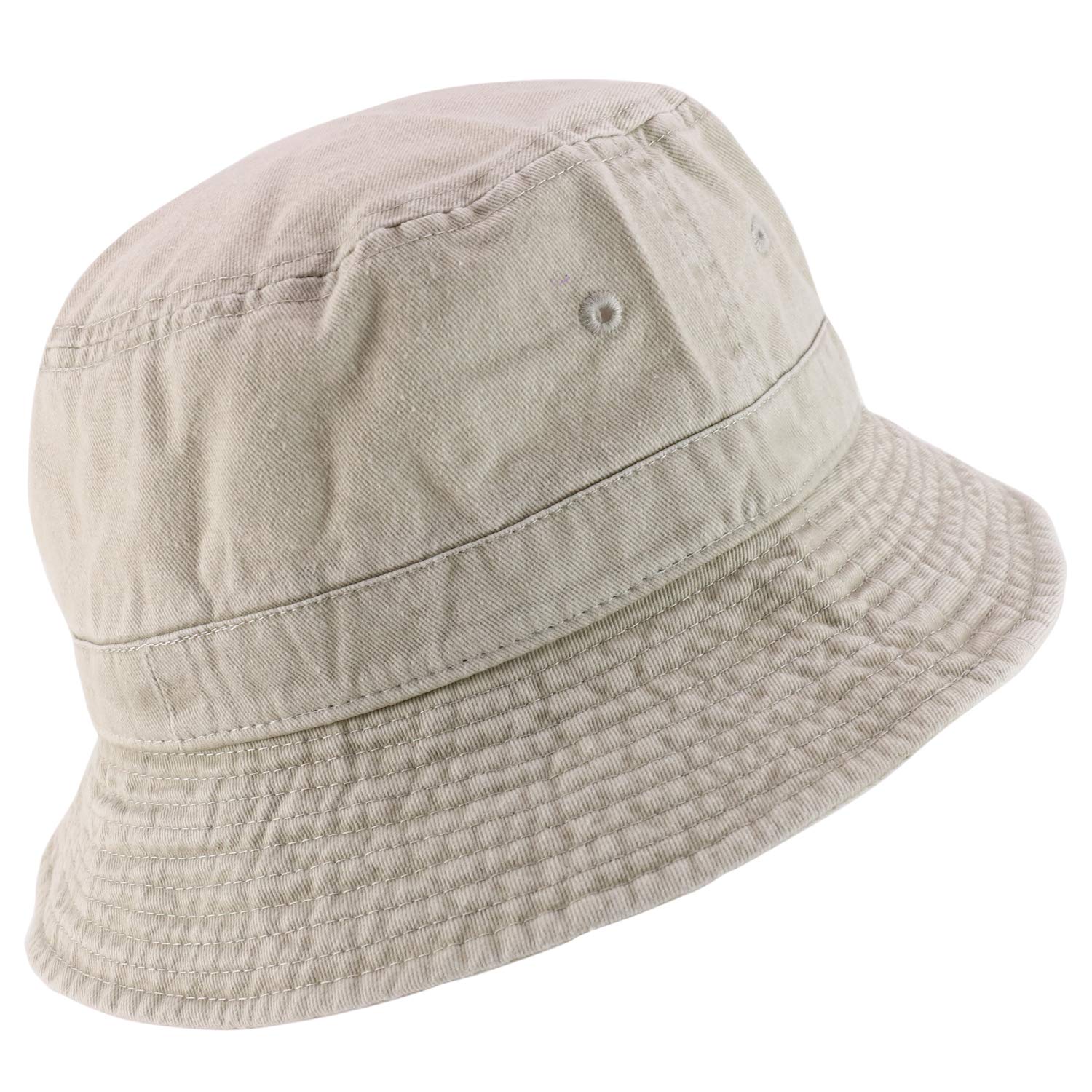 Trendy Unisex Cotton Washed Bucket Hat - 100% Pigment Dyed Adjustable Sun Hat for Men & Women - Perfect for Beach, Hiking, Fishing, and Outdoor Activities