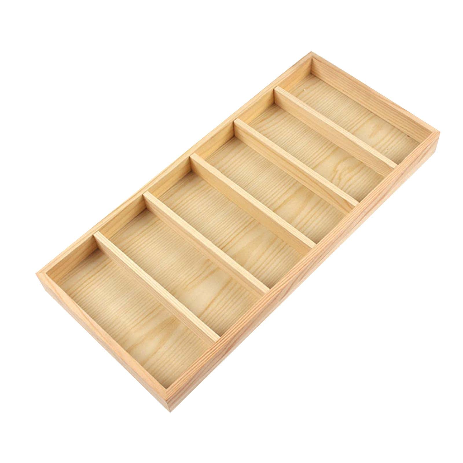 B Baosity Wooden Sunglasses Display Case - 6 Grid Portable Jewelry Organizer for Eyewear, Watches & Accessories | Perfect for Glasses Shops, Bedroom Storage & Travel Use