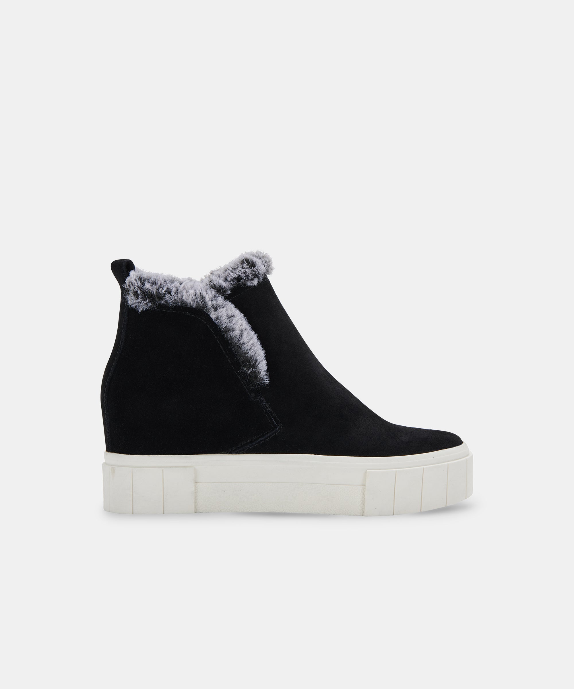 ZALI Black Suede Sneakers for Women - Comfortable Casual Walking Shoes for Everyday Wear | Gym, Work, Travel & Outdoor Activities
