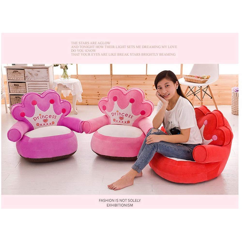 **Princess Baby Sofa Chair - Soft Cushion Toddler Armchair with Backrest, Plush Kids Couch for Infants & Toddlers - Perfect for Nursery, Playroom, Birthday Gift, Reading Nook & Pretend Play - Ideal for Playtime, Relaxation, and Room Decor - Great for Storytime, Nap Time, and Playdates**