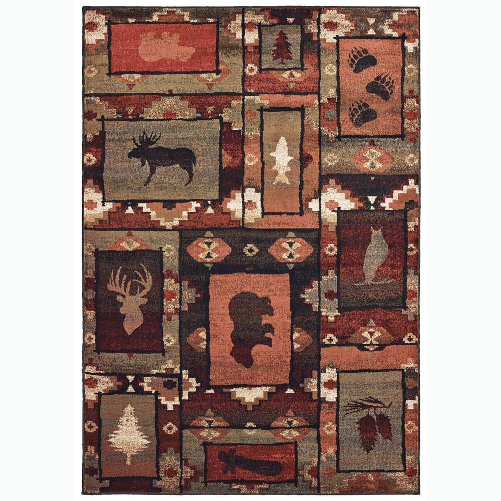 Oriental Weavers Woodlands Casual Rugs 9601D - Soft Handmade Area Rug for Living Room, Bedroom & Home Decor - Perfect for Boho, Farmhouse & Modern Interior Styles