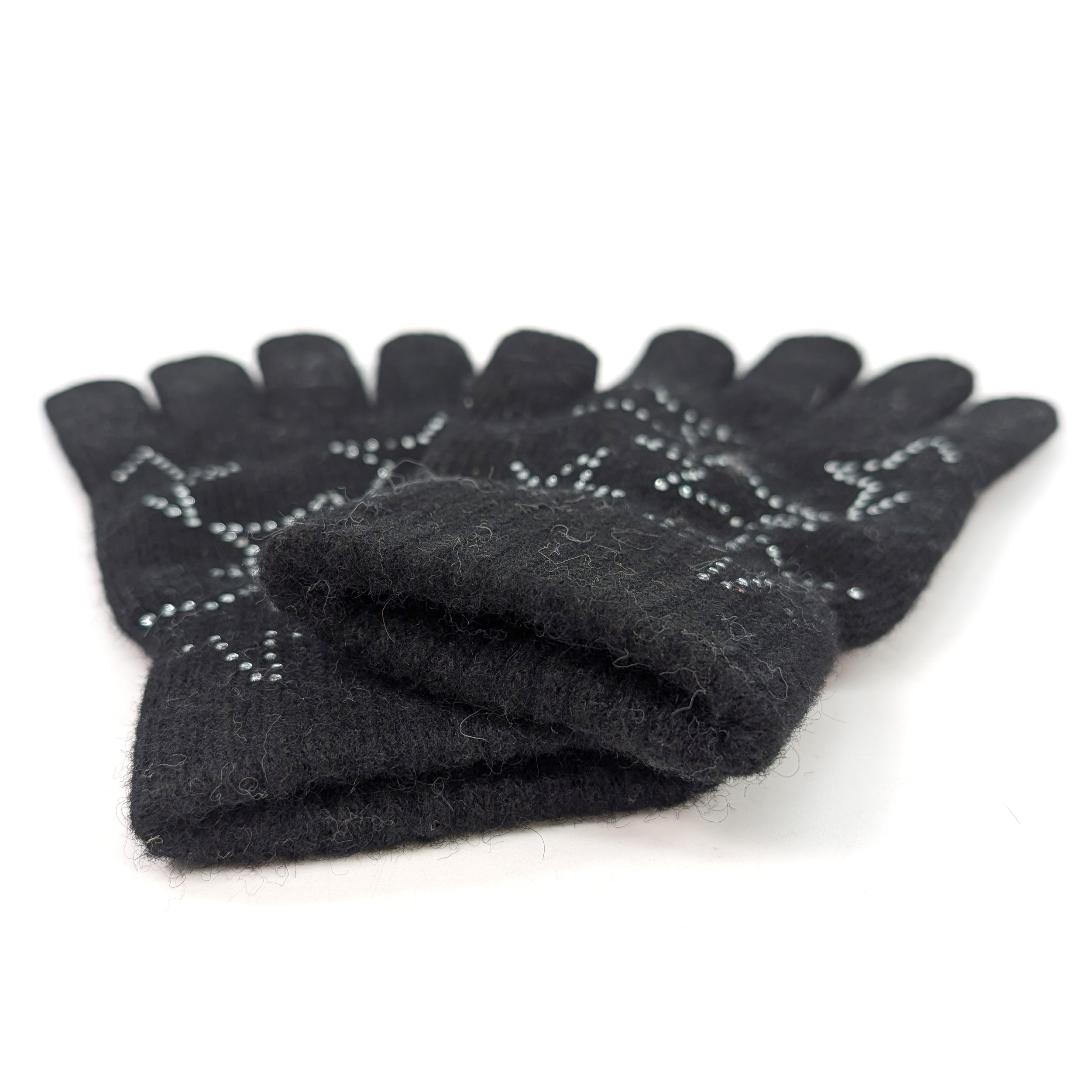 Twinkle Twinkle Gloves - Black Winter Gloves for Women & Men, Touchscreen Compatible, Warm & Stylish Cold Weather Accessories for Outdoor Activities, Driving, and Daily Use