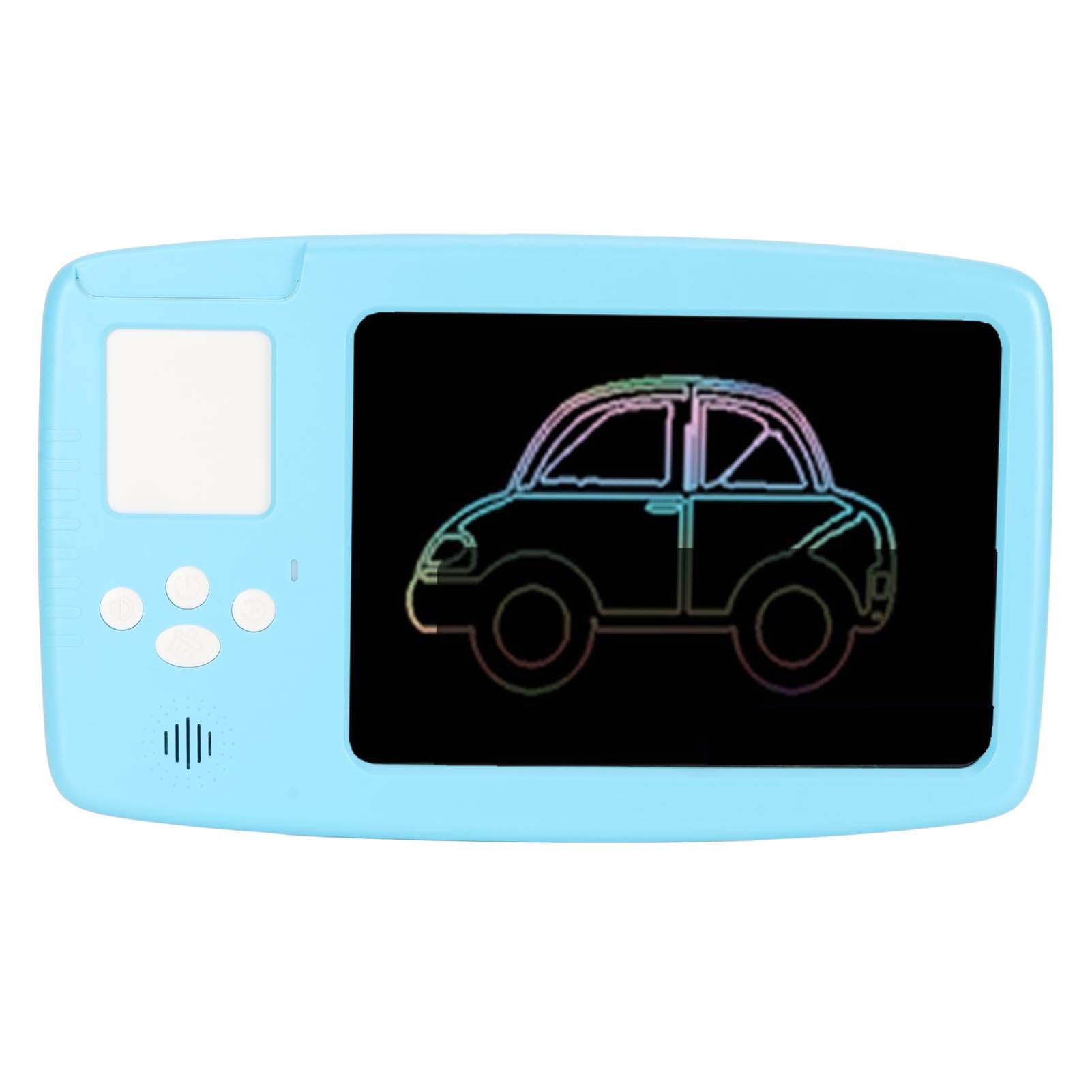 8.5 Inch LCD Writing Tablet with Stylus - Portable Drawing Board for Kids, Includes 112 Learning Cards & Built-in HiFi Speaker - Perfect for Kindergarten Classroom, Travel & Home Learning (Blue)
