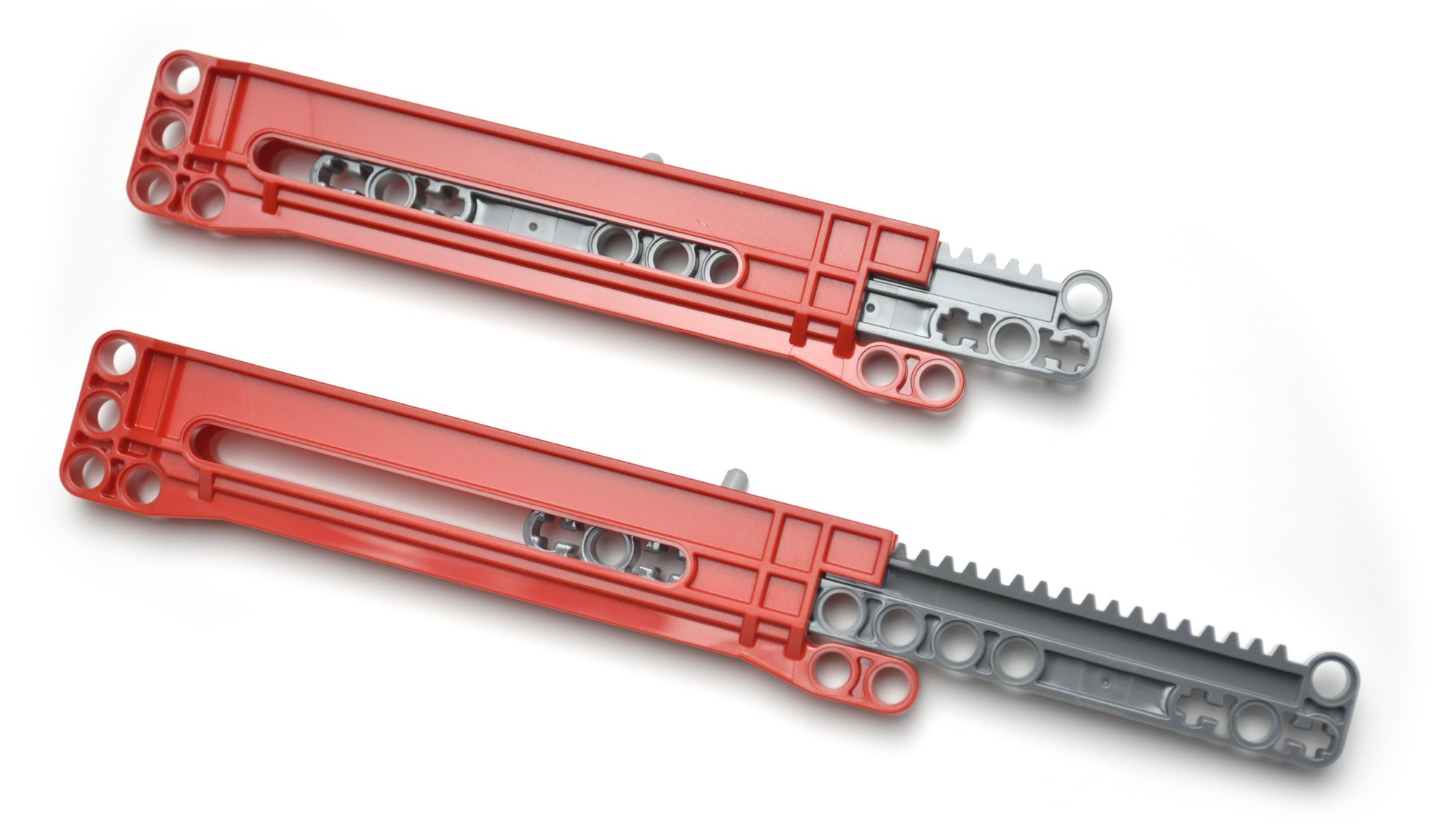 LEGO Technic 4-Piece Extended Length Gear Racks Set - Compatible with Mindstorms, NXT & EV3 Robots - Perfect for STEM Education, Robotics Projects and DIY Engineering Kits