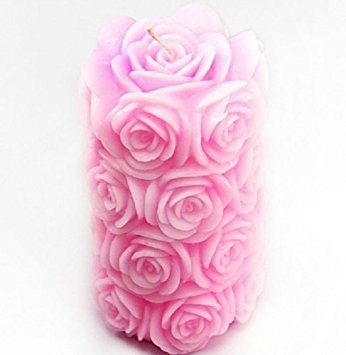 Premium Rose Candle Mold - Silicone Soap & Candle Making Kit for DIY Handmade Candles, Wedding Decorations & Romantic Home Gifts