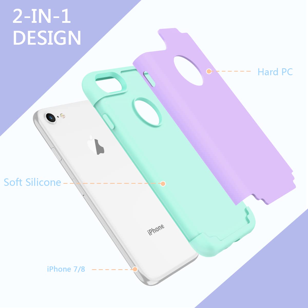 Premium Shockproof Hybrid Case for iPhone 8/7 (4.7