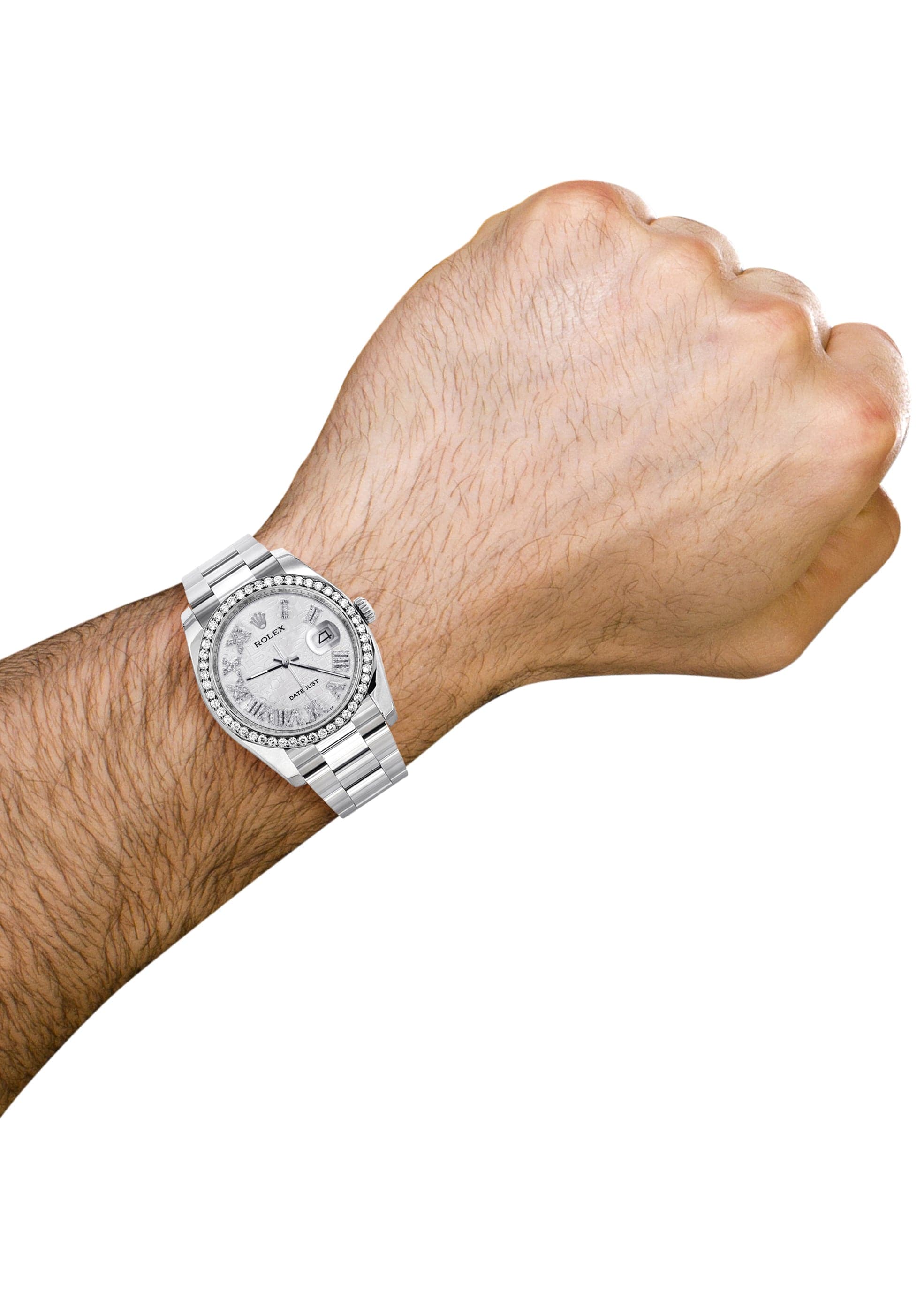 Rolex Datejust 36mm Watch - White Roman Dial & Oyster Bracelet | Luxury Automatic Timepiece for Men | Perfect for Business, Formal Events & Everyday Wear
