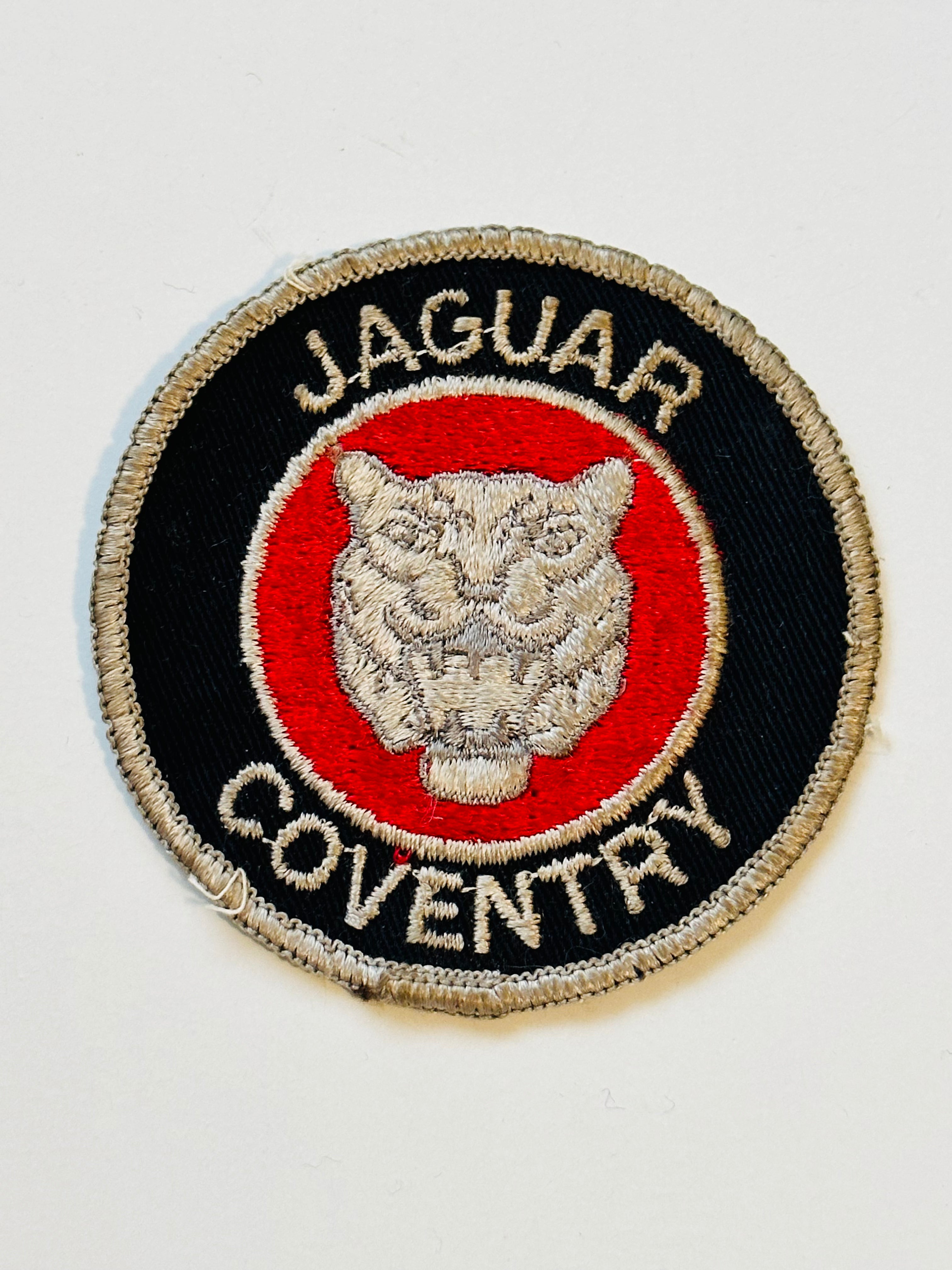Vintage Jaguar Coventry Car Embroidered Patch 1970s - Perfect for Jackets, Hats, Bags & DIY Crafts