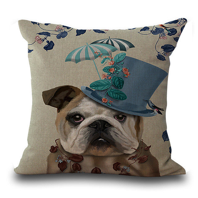 Bullfight Dog Pillows - Soft & Comfortable Pet Bed for Small Dogs - Perfect for Home, Office, or Travel Use