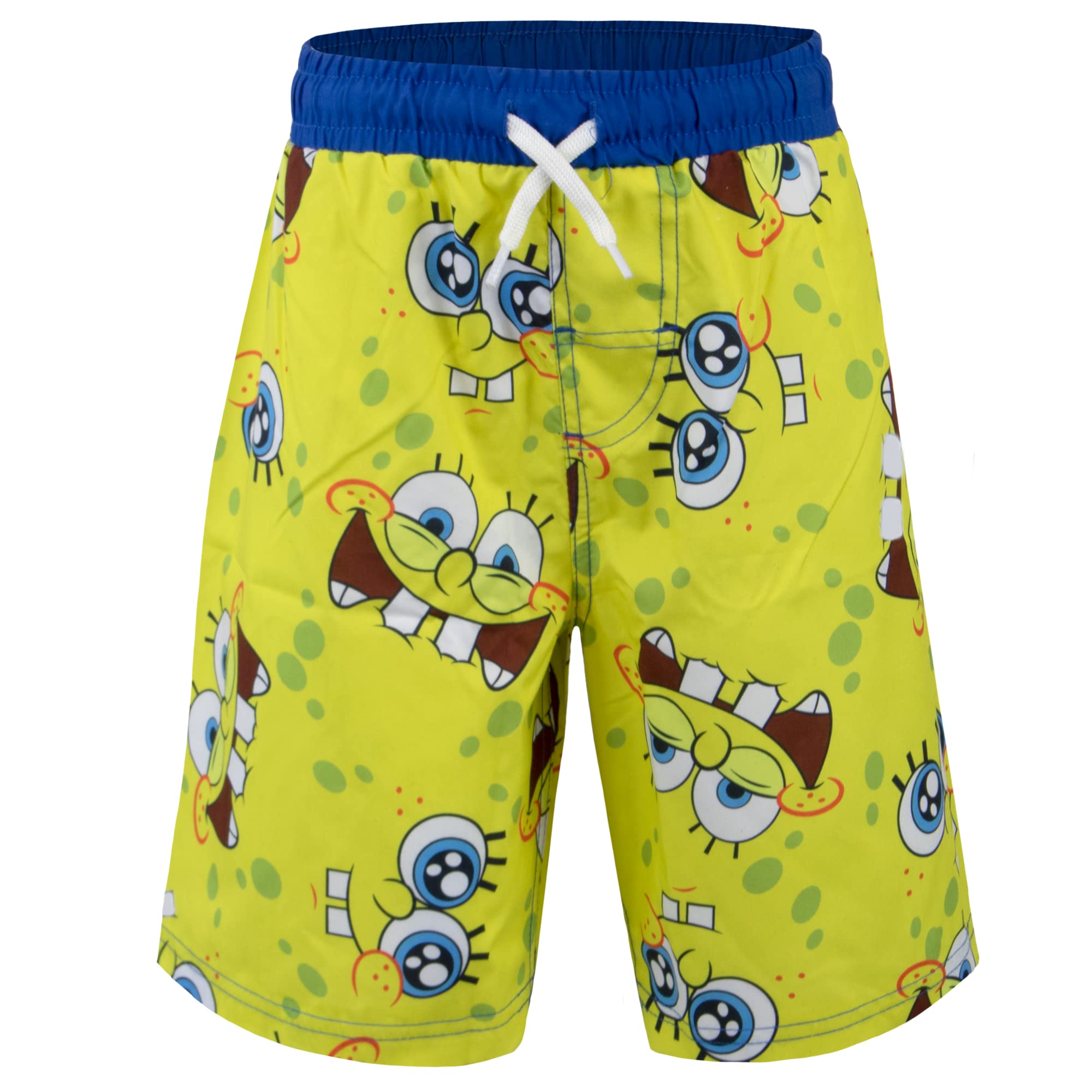 Nickelodeon SpongeBob SquarePants Boys' Swim Shorts - Quick-Dry Kids Swimwear with UPF Protection | Perfect for Beach, Pool & Summer Water Activities