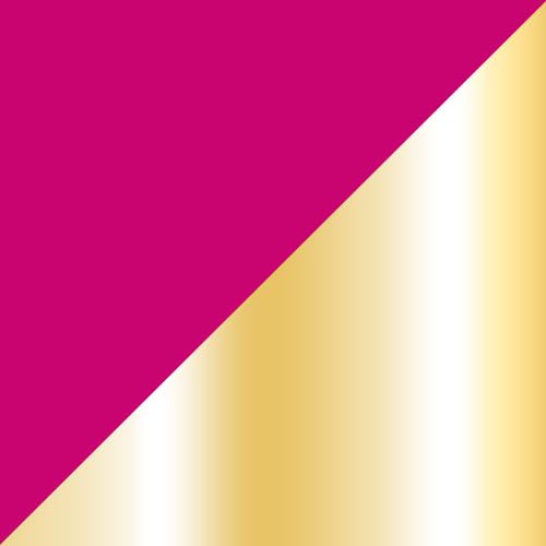 Hot Pink with Gold Button