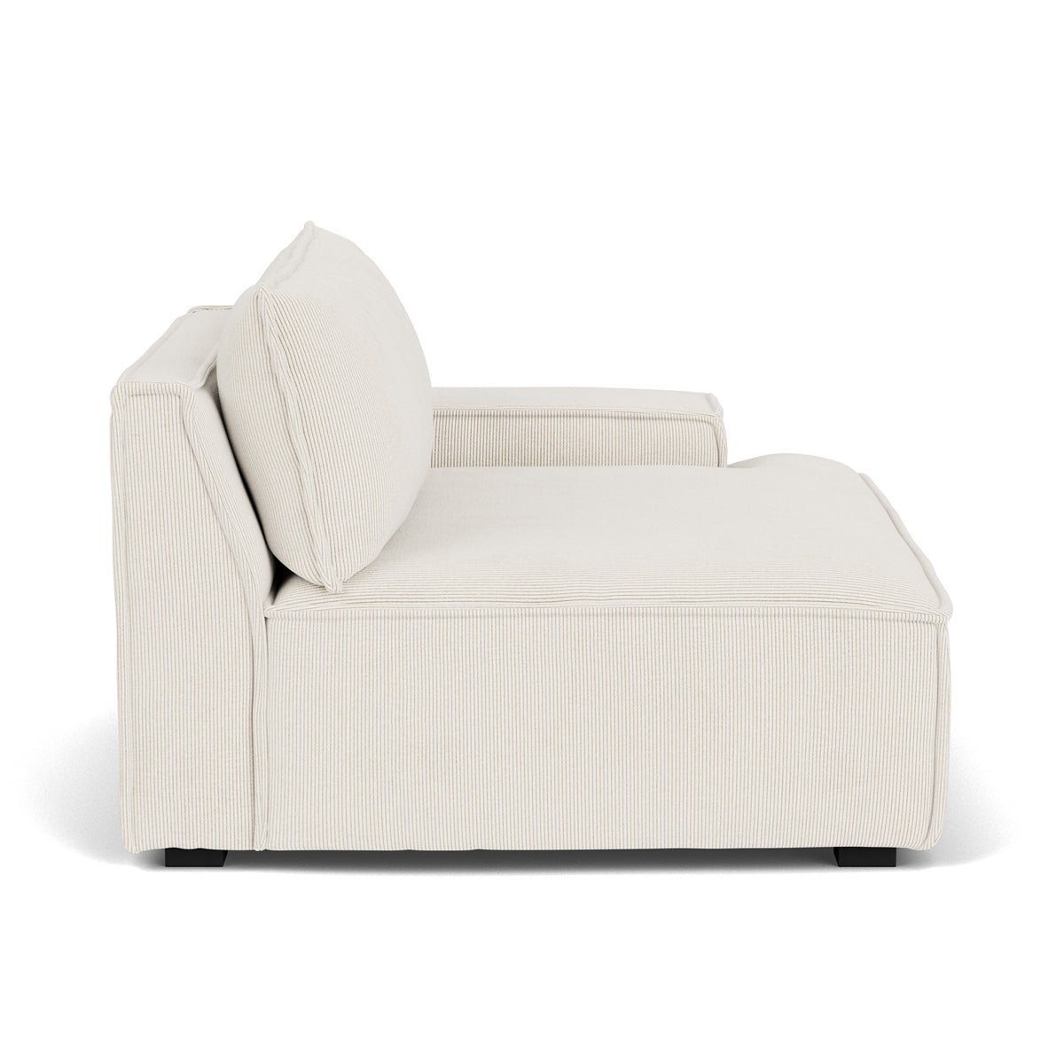 Daphne Velvet 1 Seater Right Arm Modular Sofa - Modern Living Room Furniture for Small Spaces, Apartments & Studios | Comfortable Single Seater Couch with Adjustable Design