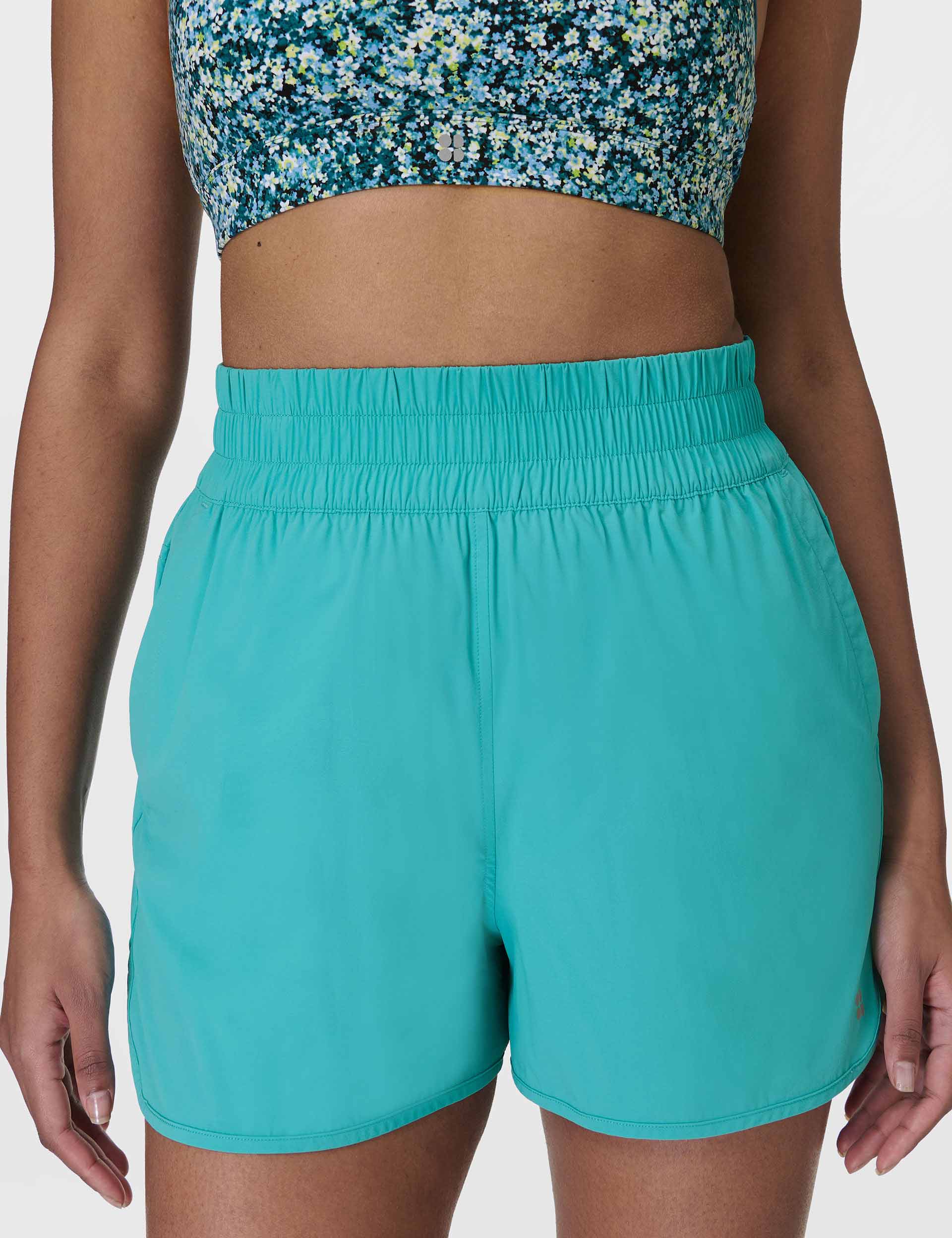 **Relay Shell Shorts for Men - Ripple Blue Quick-Dry Swim Trunks for Beach, Pool & Summer Outdoor Activities**