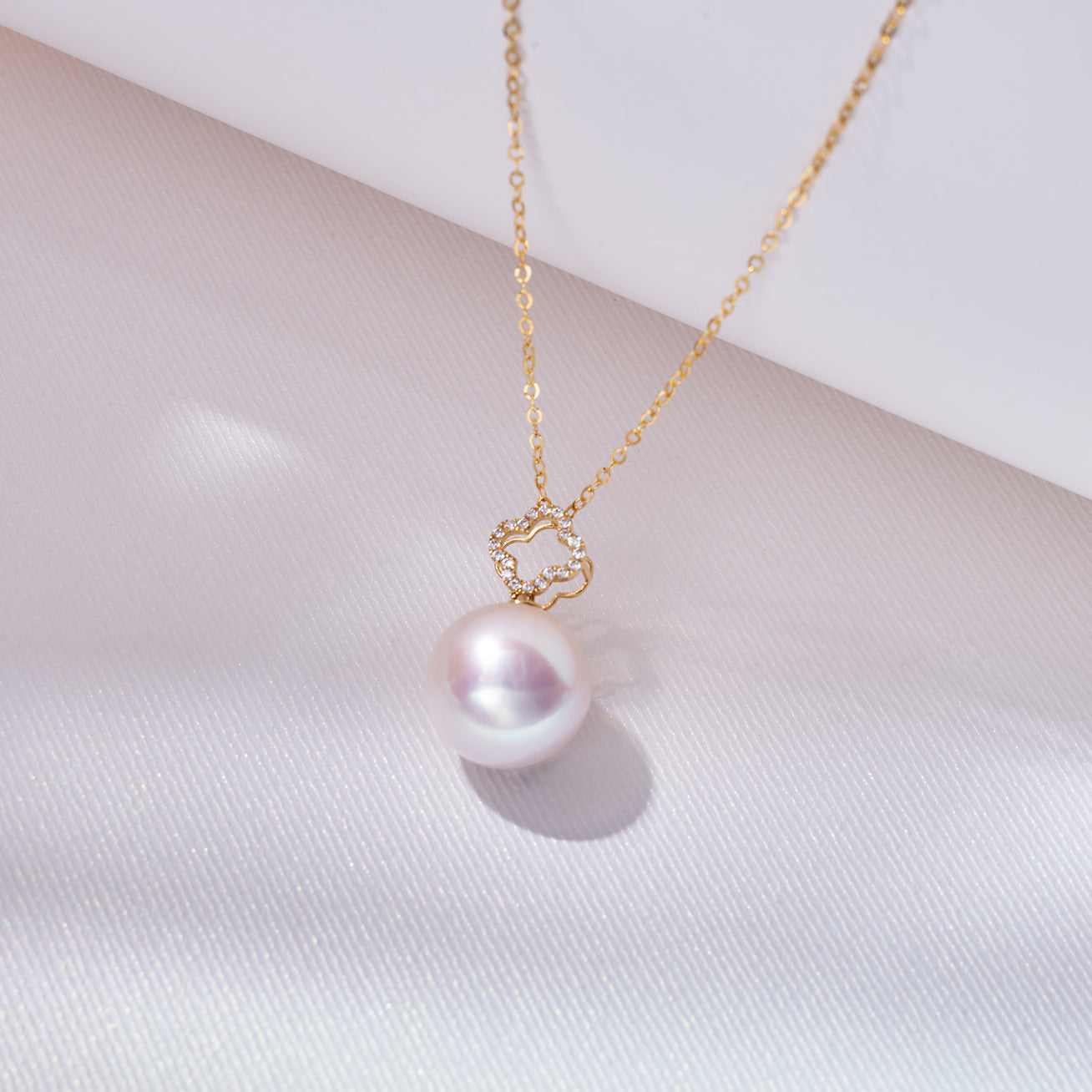 18K Solid Gold Edison Pearl Necklace for Women - Classic Elegant Jewelry Gift for Birthday, Anniversary & Special Occasions (KN00226)
