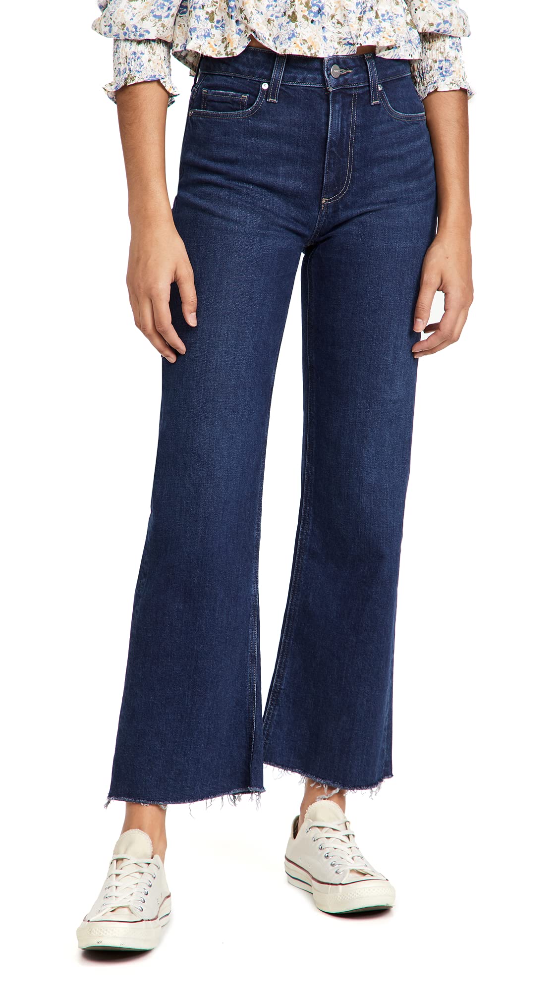 PAIGE Women's Leenah High-Rise Ankle Jeans - Slim Fit Stretch Denim Pants for Casual & Work Wear | Comfortable Everyday Women's Jeans for Office, Travel & Weekend Outfits