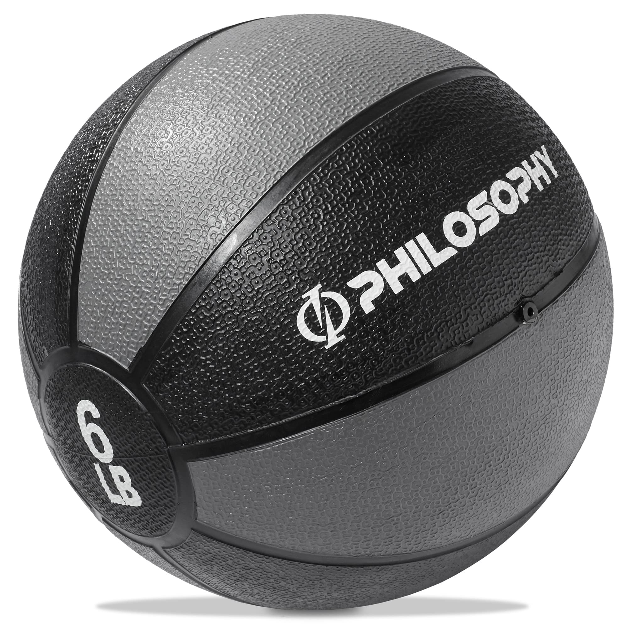 Philosophy Gym Medicine Ball - Weighted Non-Slip Exercise Ball for Strength Training, Yoga & Home Workouts | Perfect for CrossFit, Pilates & Physical Therapy