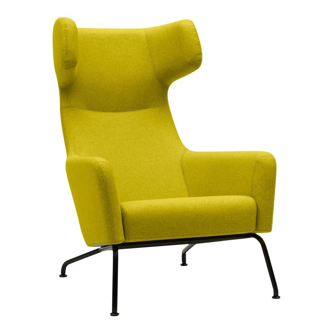 Havana Wing Chair - Mid-Century Modern Accent Armchair for Living Room, Bedroom & Office - Comfortable Upholstered Lounge Chair with High Back Support - Perfect for Reading, Relaxing & Home Decor