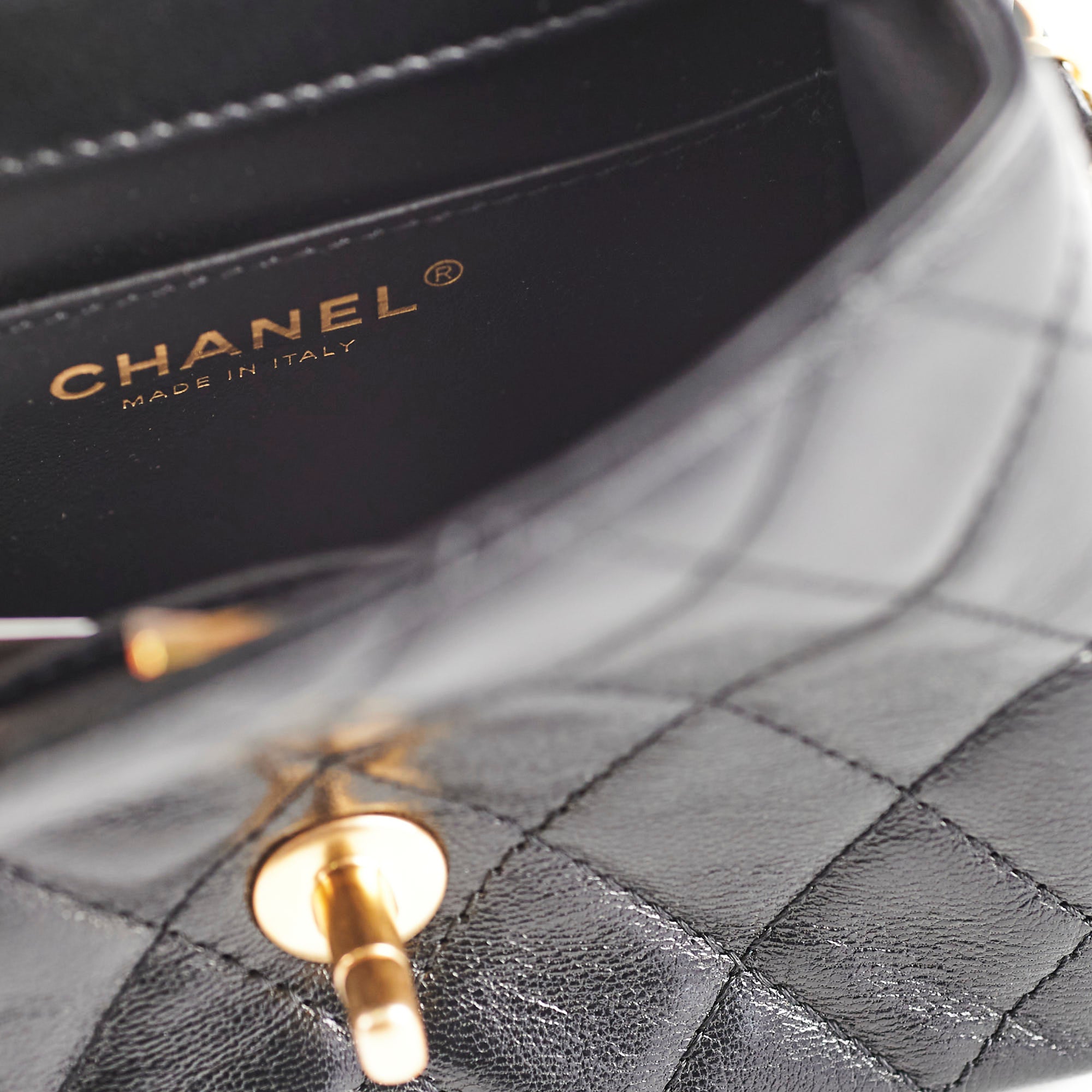 Chanel 2022 Seasonal Square Black Goat Skin Bag with Microchip - Luxury Designer Handbag for Women, Perfect for Evening Parties & Special Occasions