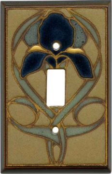 Mosaic Iris Single Switch Plate Cover - Decorative Outlet Cover for Home & Office - Perfect for Living Room, Bedroom, and Kitchen Decor