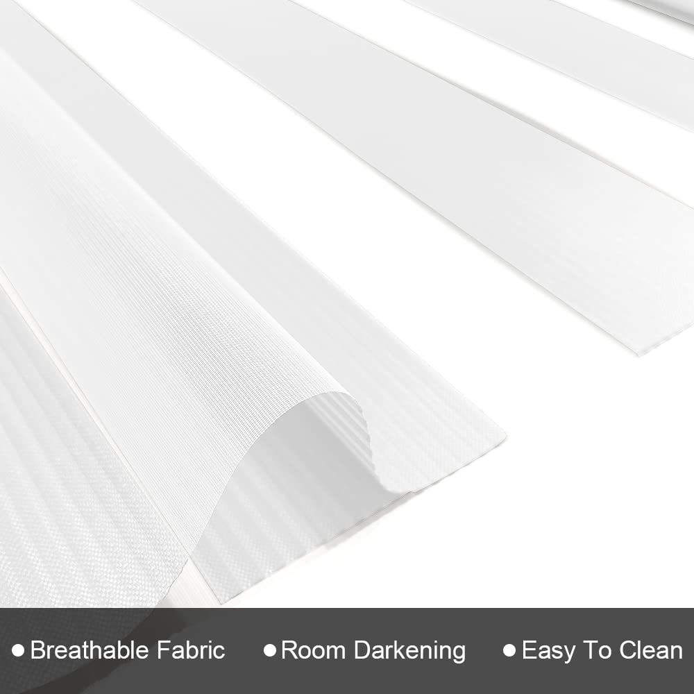 Zebra Roller Blinds for Windows - Light Filtering & Sheer Day/Night Shades - 20