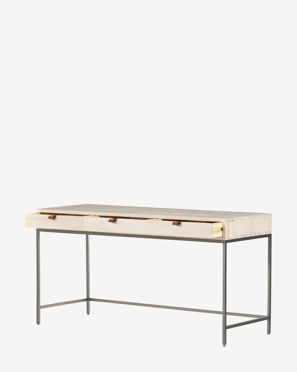 Rayne Writing Desk - Modern Home Office Desk with Storage, Study Desk for Small Spaces | Perfect for Remote Work, Online Classes & Crafting