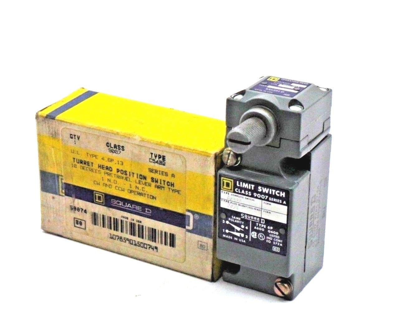 Square D 9007-C54B2 Limit Switch Series A 9007C54B2 - Heavy Duty Industrial Limit Switch for Automation & Machinery Control