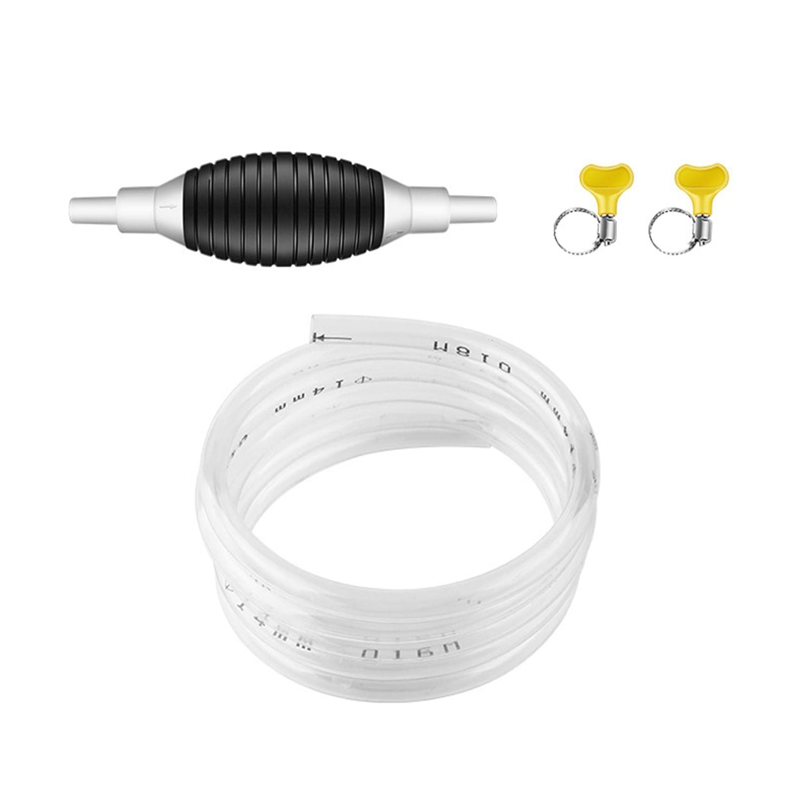 Ronyme Manual Hand Suction Pump - 3M Hose for Water, Liquids & Fish Tanks - Portable Liquid Transfer Tool for Aquariums, Gardening, DIY Projects & Home Use