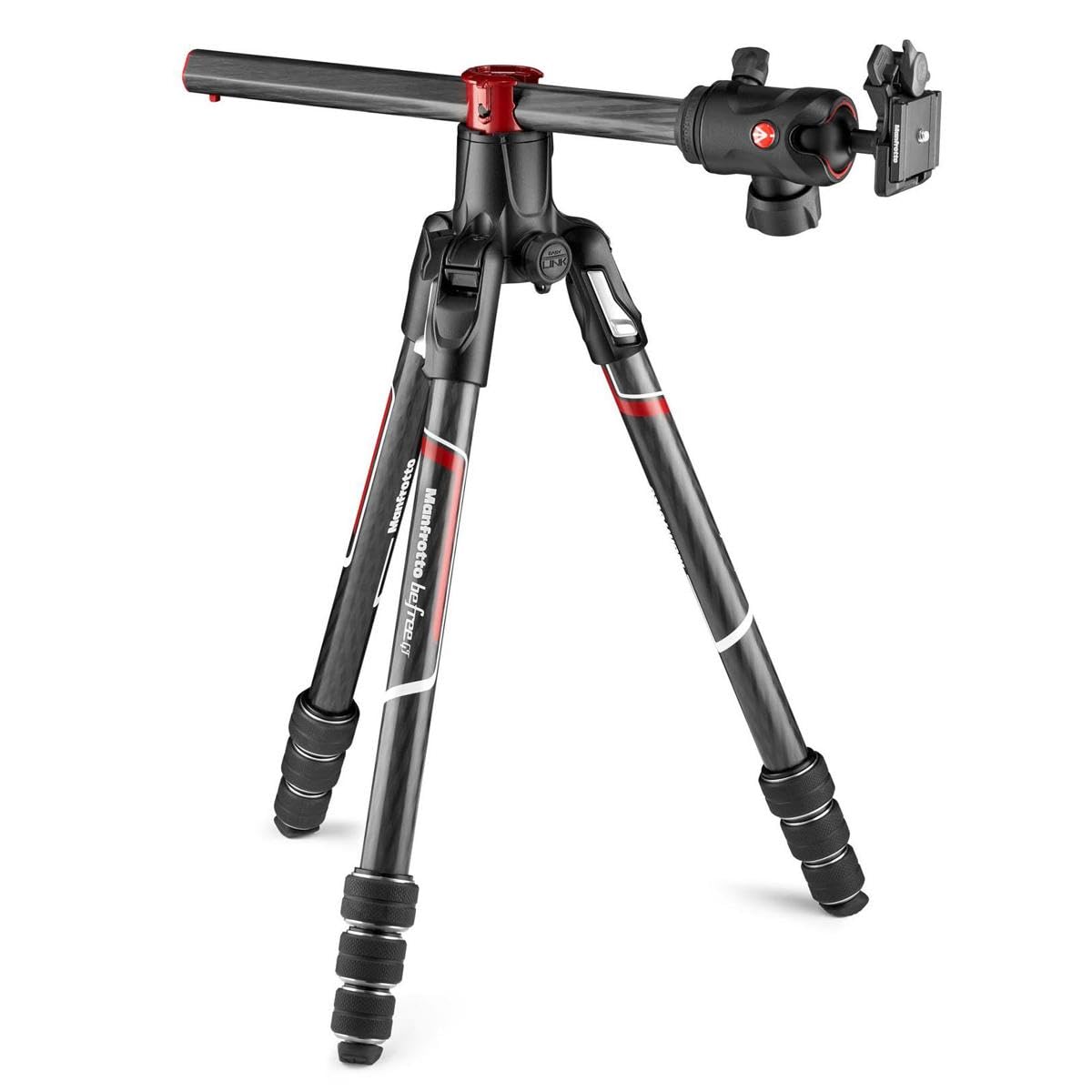 Manfrotto Befree GT XPRO 4-Section Carbon Fiber Travel Tripod with MH496 Ball Head - Lightweight Compact Tripod for DSLR Cameras, Perfect for Travel, Hiking & Outdoor Photography