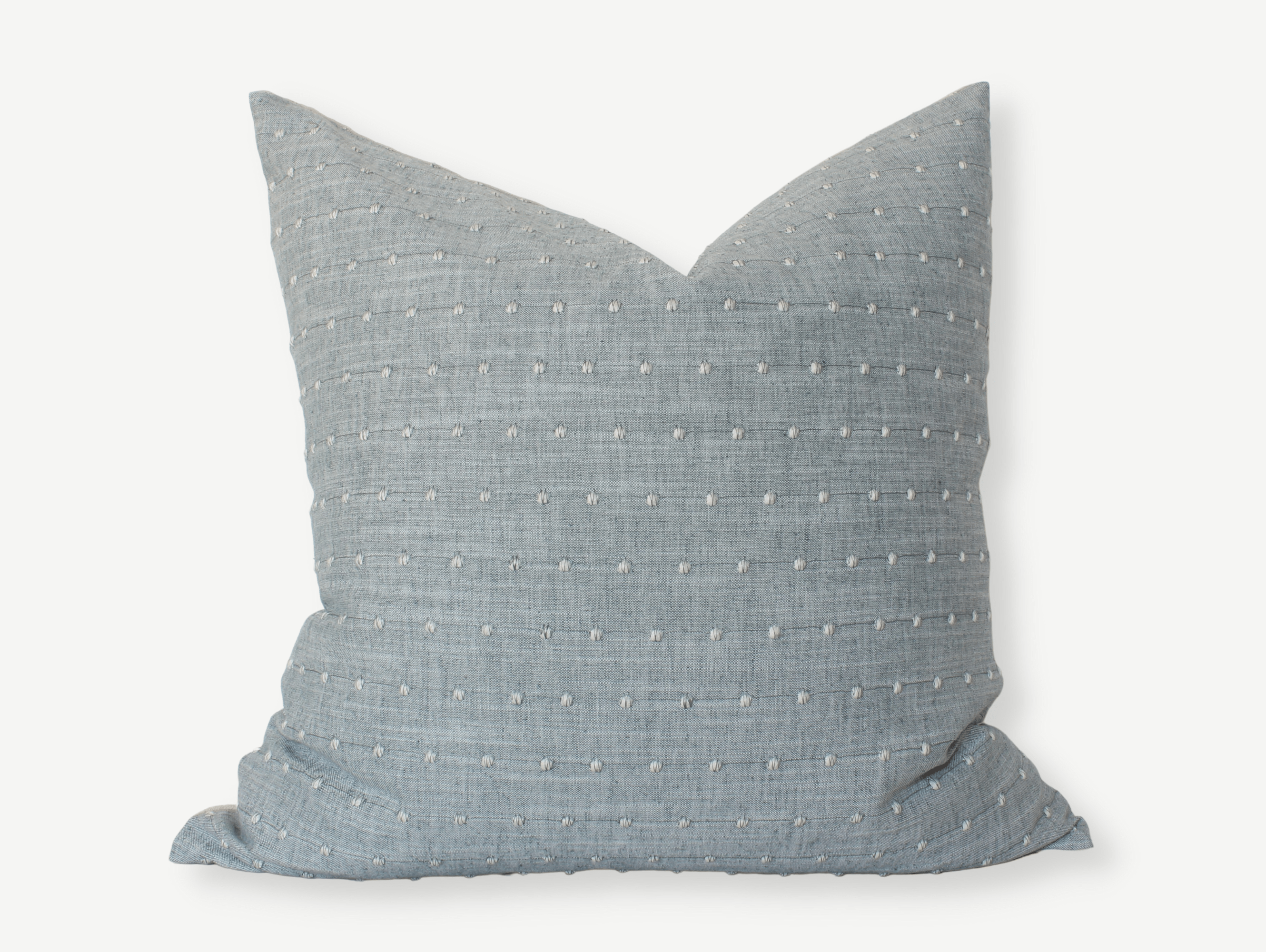 Premium Blue Dot Pillow Cover - Soft & Breathable Cotton Pillowcase for Sofa, Bed, Couch - Home Decor & Comfort Accessories