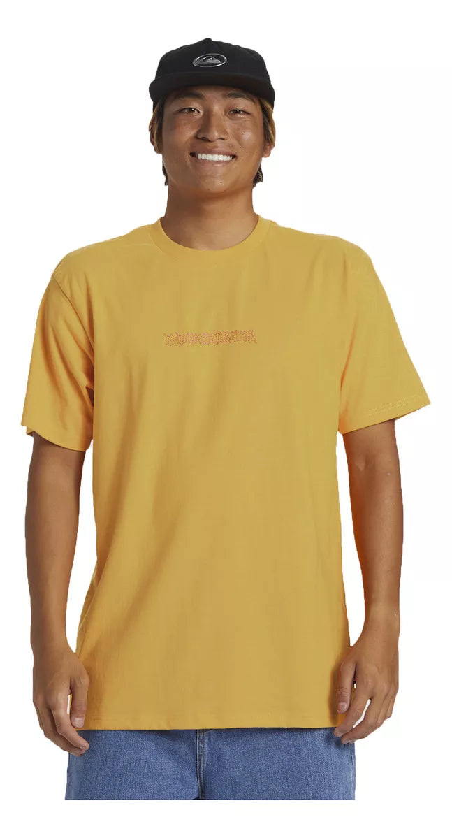 Quicksilver Men's Razonr Stn T-Shirt - Yellow (QK) | Comfortable & Stylish Casual Wear for Outdoor Activities & Everyday Use