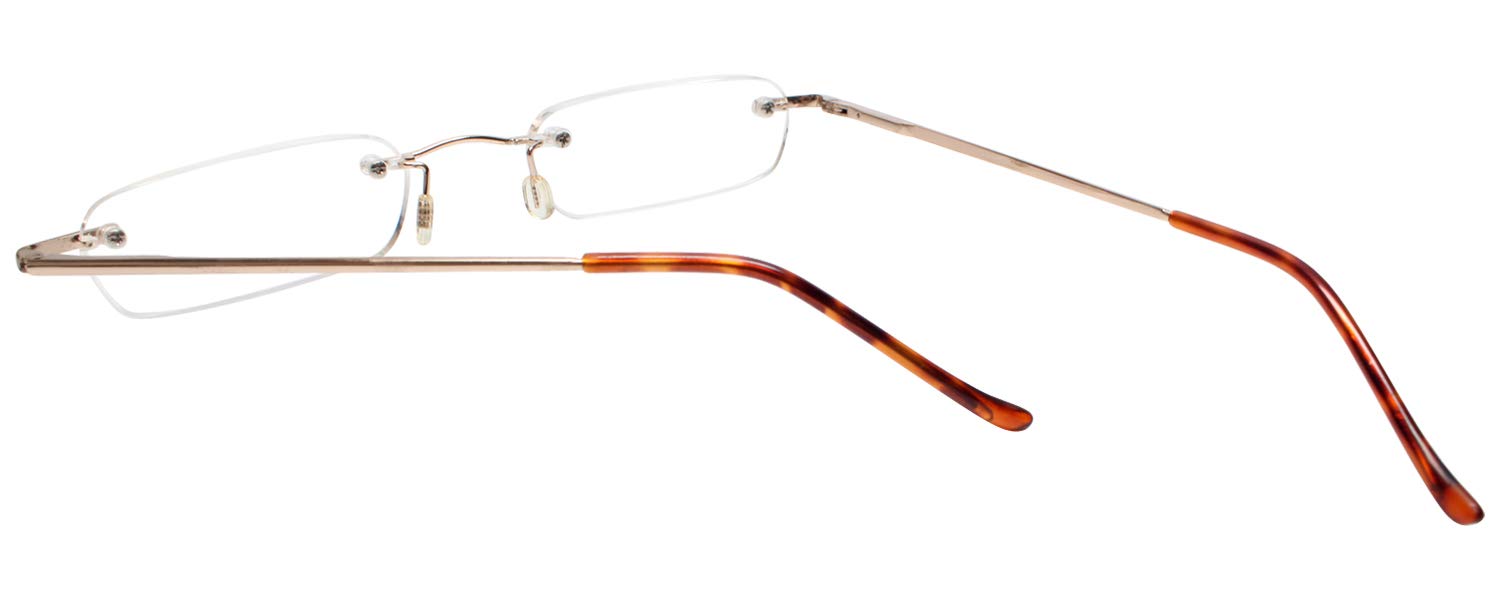 Calabria LT 1 Compact Reading Glasses with Case - Lightweight +1.00 Magnification for Men & Women - Perfect for Reading Books, Using Phones & Close Work