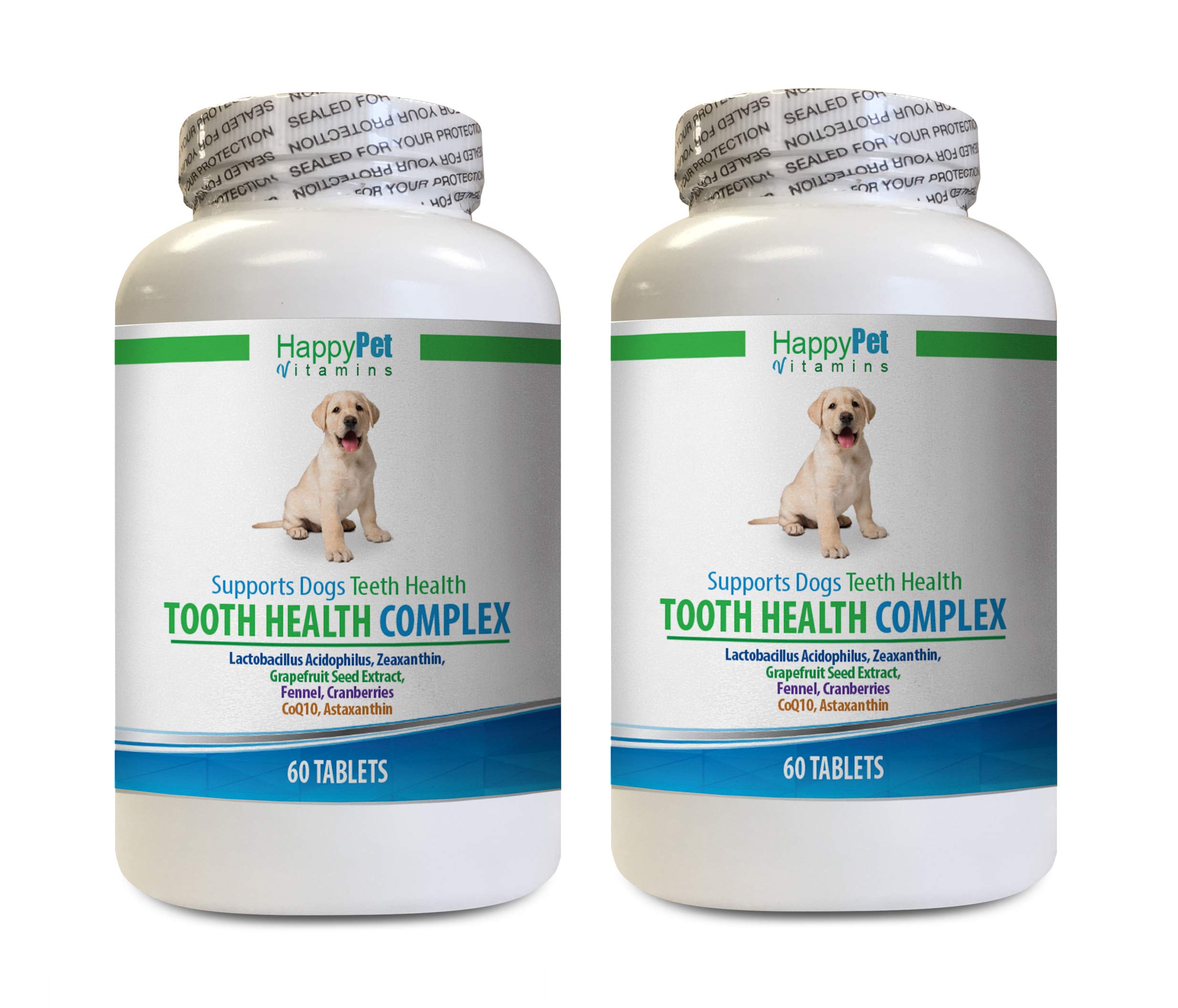 **Natural Dog Dental Chews for Bad Breath & Gum Health - Large Breed Oral Care Treats with Cranberry Extract - Immune Support & Teeth Cleaning - 120 Treats (2 Bottles) - Perfect for Daily Dental Hygiene & Fresh Breath**
