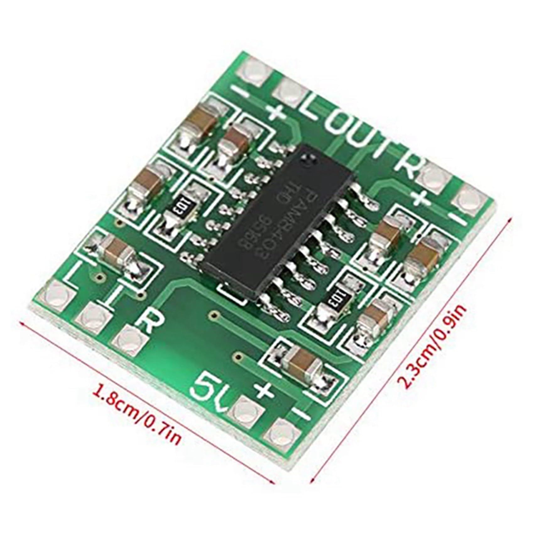 20 Pcs PAM8403 Digital Audio Amplifier Board - 2x3W Class D Power Amp Module with 5V DC Input for DIY Speakers, Home Theater & Car Audio Systems