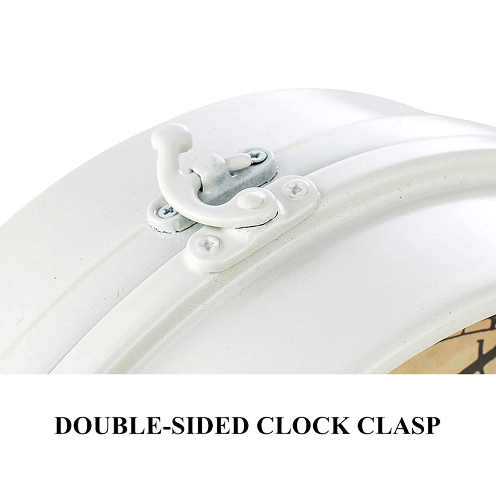 14 Inch 360° Rotating Double Sided Outdoor Garden Wall Clock - Waterproof Indoor/Outside Decoration with Bracket - Perfect for Patio, Backyard, and Farmhouse Décor