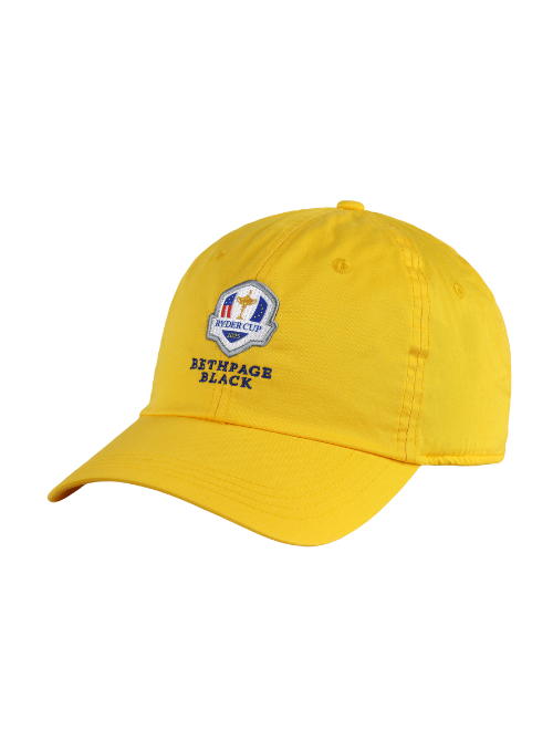 2025 Ryder Cup Official Yellow Lightweight Cotton Baseball Cap - Breathable Adjustable Golf Hat for Men & Women - Perfect for Golf Tournaments, Outdoor Sports & Casual Wear